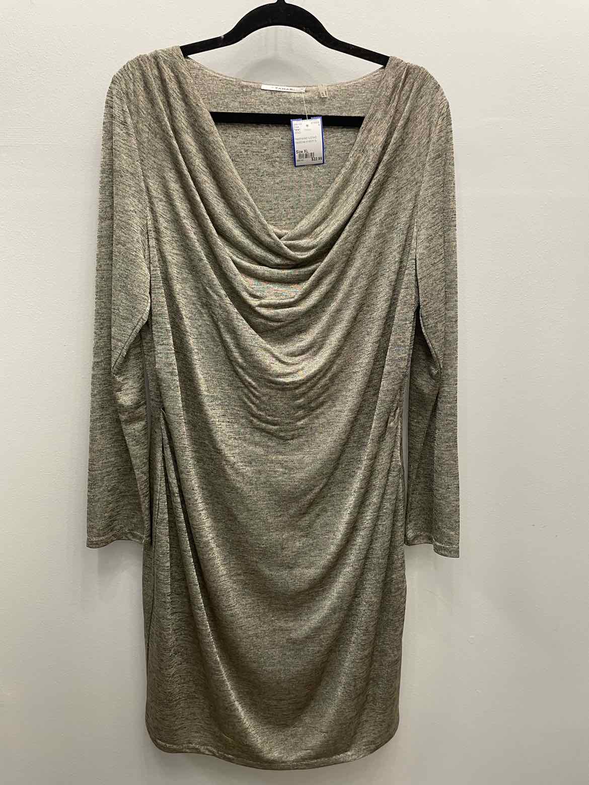 Tahari Size XL GOLD Dress