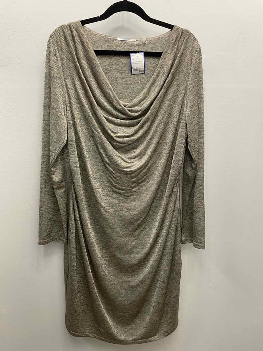 Tahari Size XL GOLD Dress