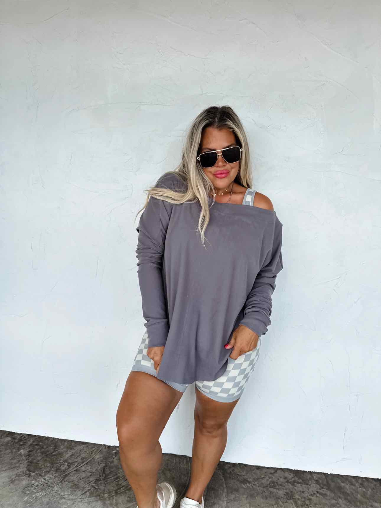 Blakeley Fall Zoey Athleisure Slouch Long Sleeve Top