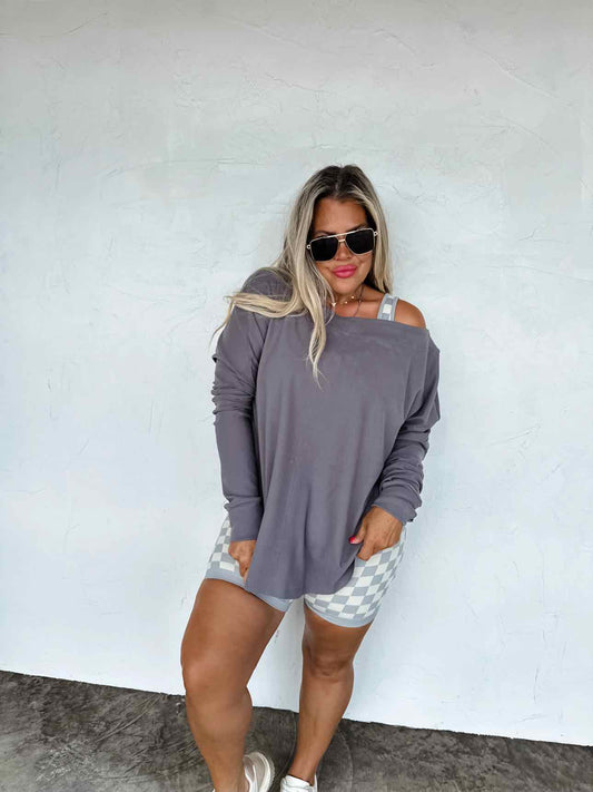 Blakeley Fall Zoey Athleisure Slouch Long Sleeve Top