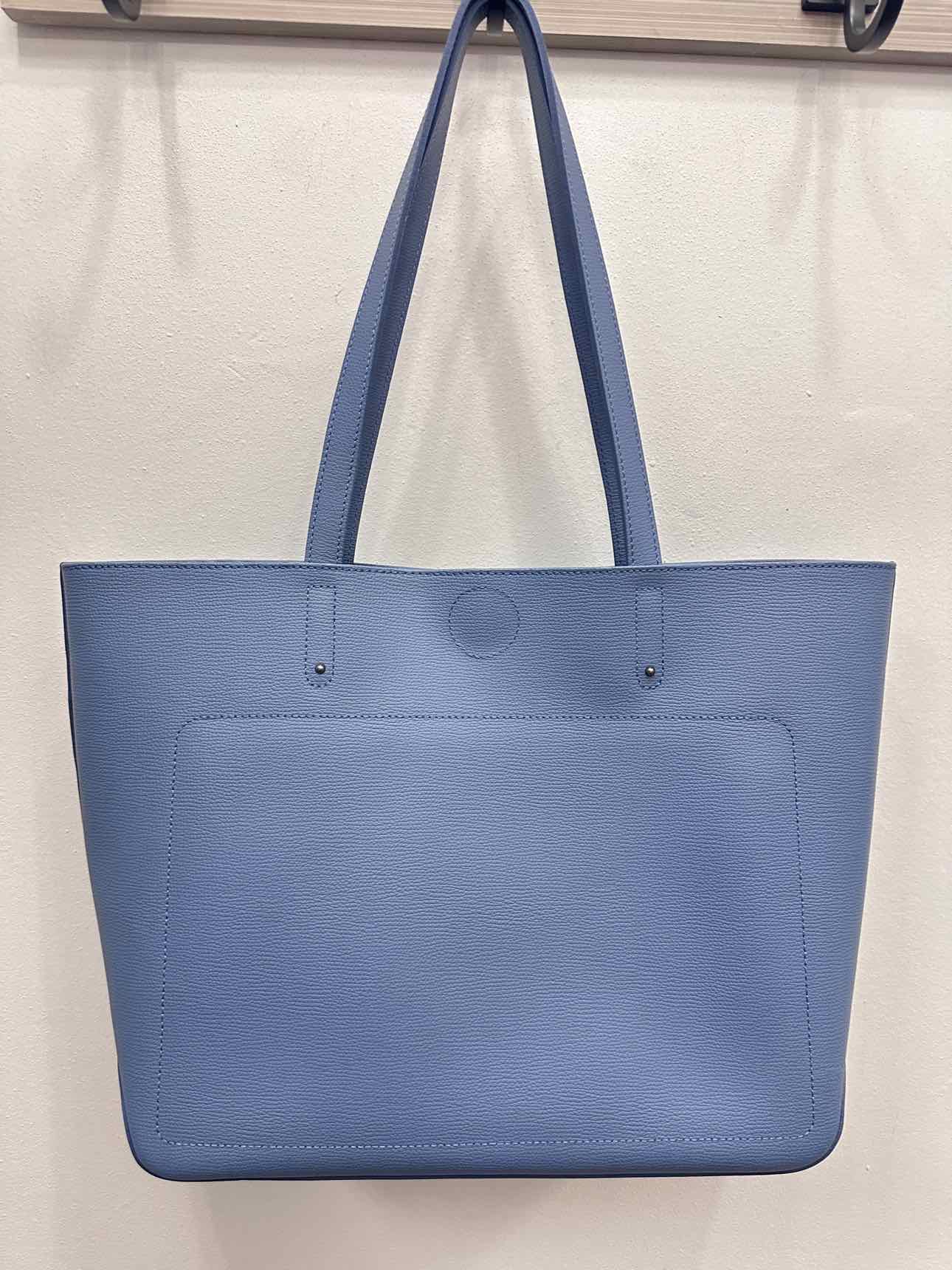 Longchamp Light Blue Pebble Leather Tote with Dustbag Handbags NWOT