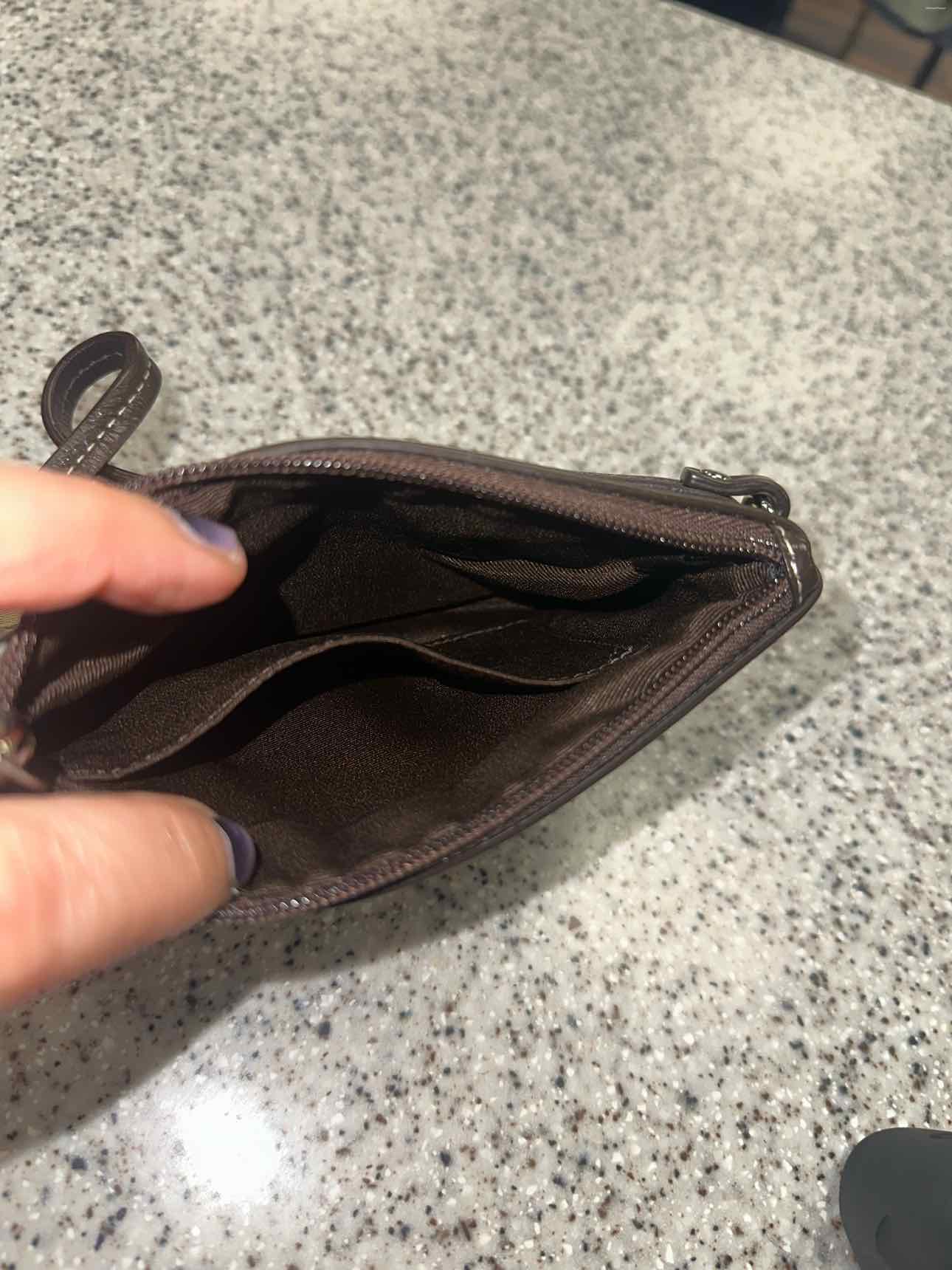 Coach Size Small Brown Wristlet