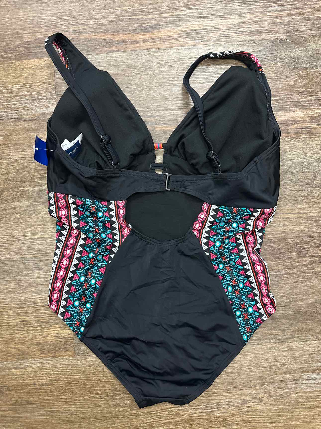 Swimsuits for All Size 14 Black/Pink Swim
