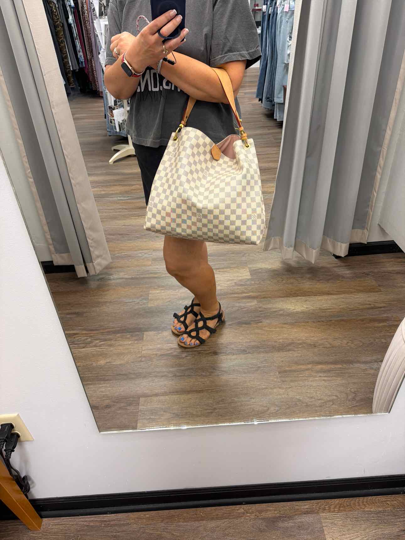 Louis Vuitton Damier Azur Gracefull MM Shoulder Bag Handbags