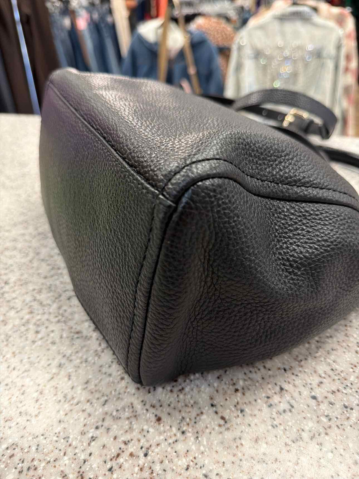 Kate Spade Little Curtis Pebbled Leather Hobo Top Handle Crossbody Black Handbag