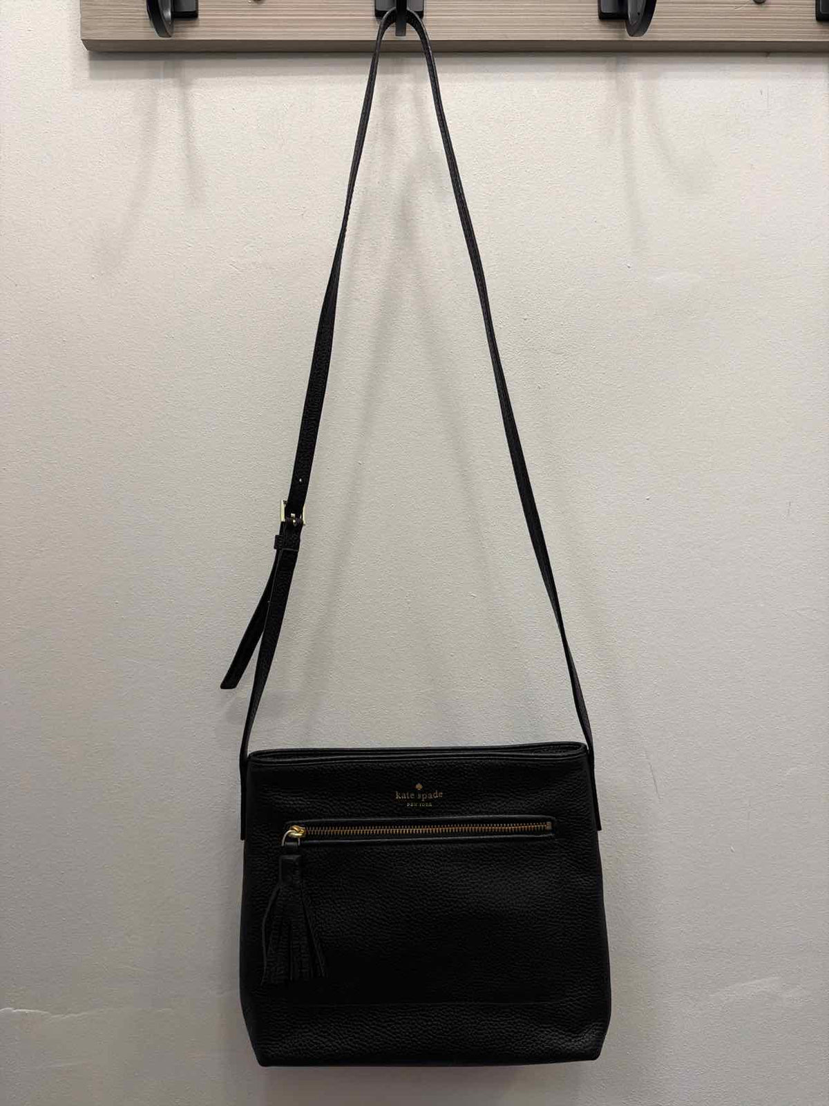 Kate Spade Black Chester Street Dessi Crossbody Pebbled Leather Handbag