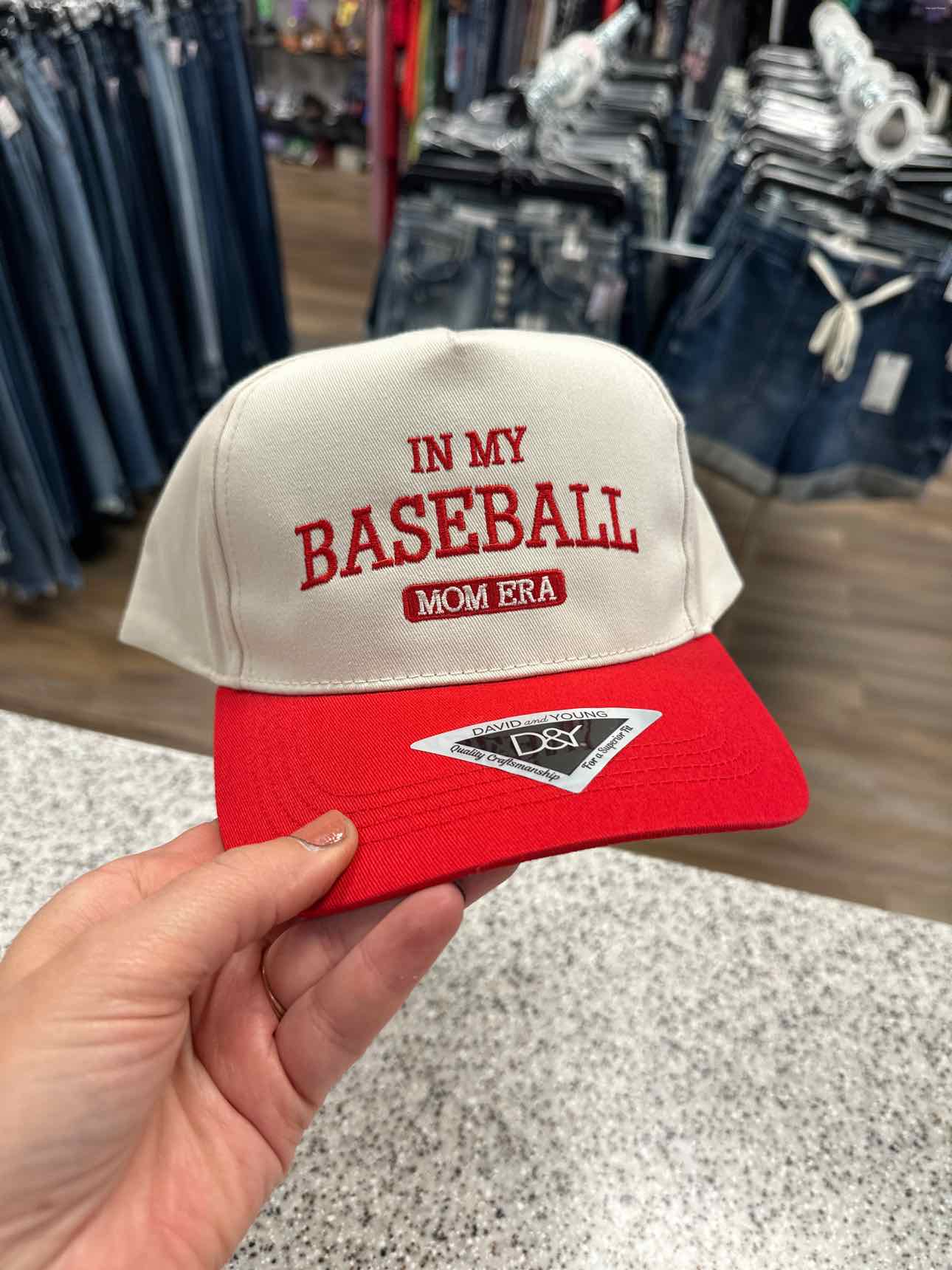 In My Baseball Mom Era Embroidered Baseball Cap Hat