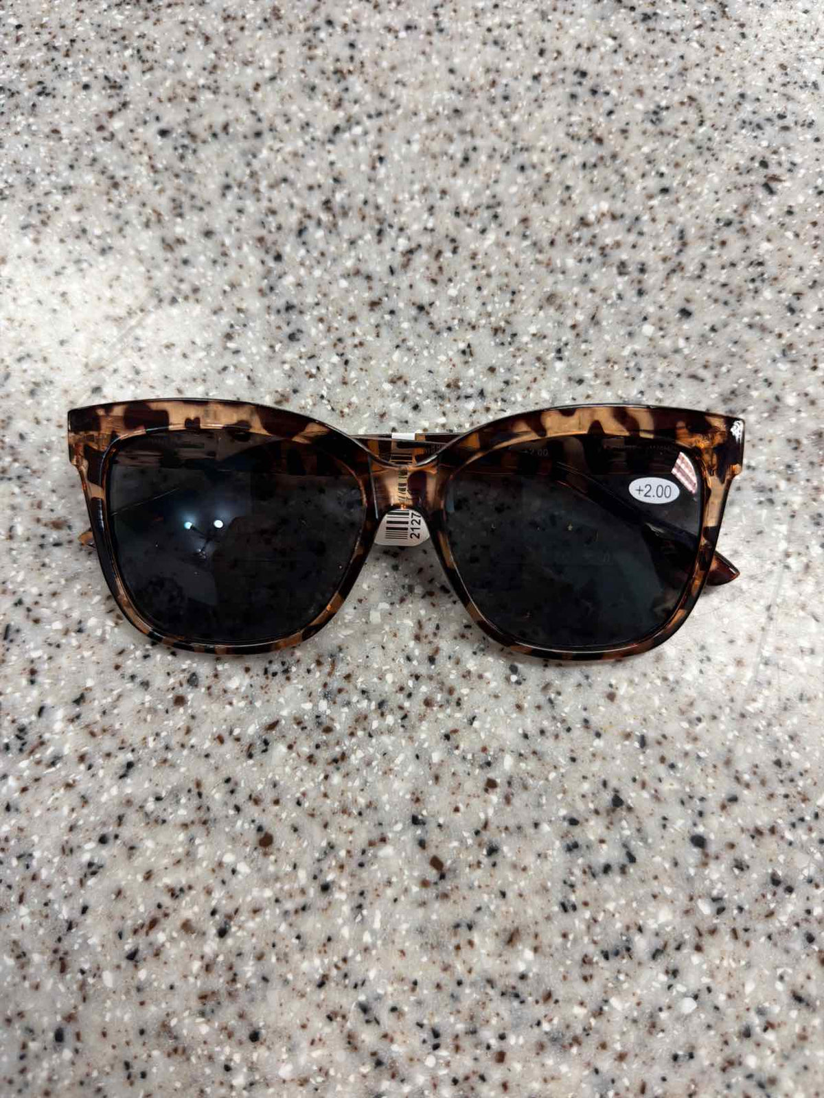 Leopard Frame Cheater Reader Bi-Focal Sunglasses