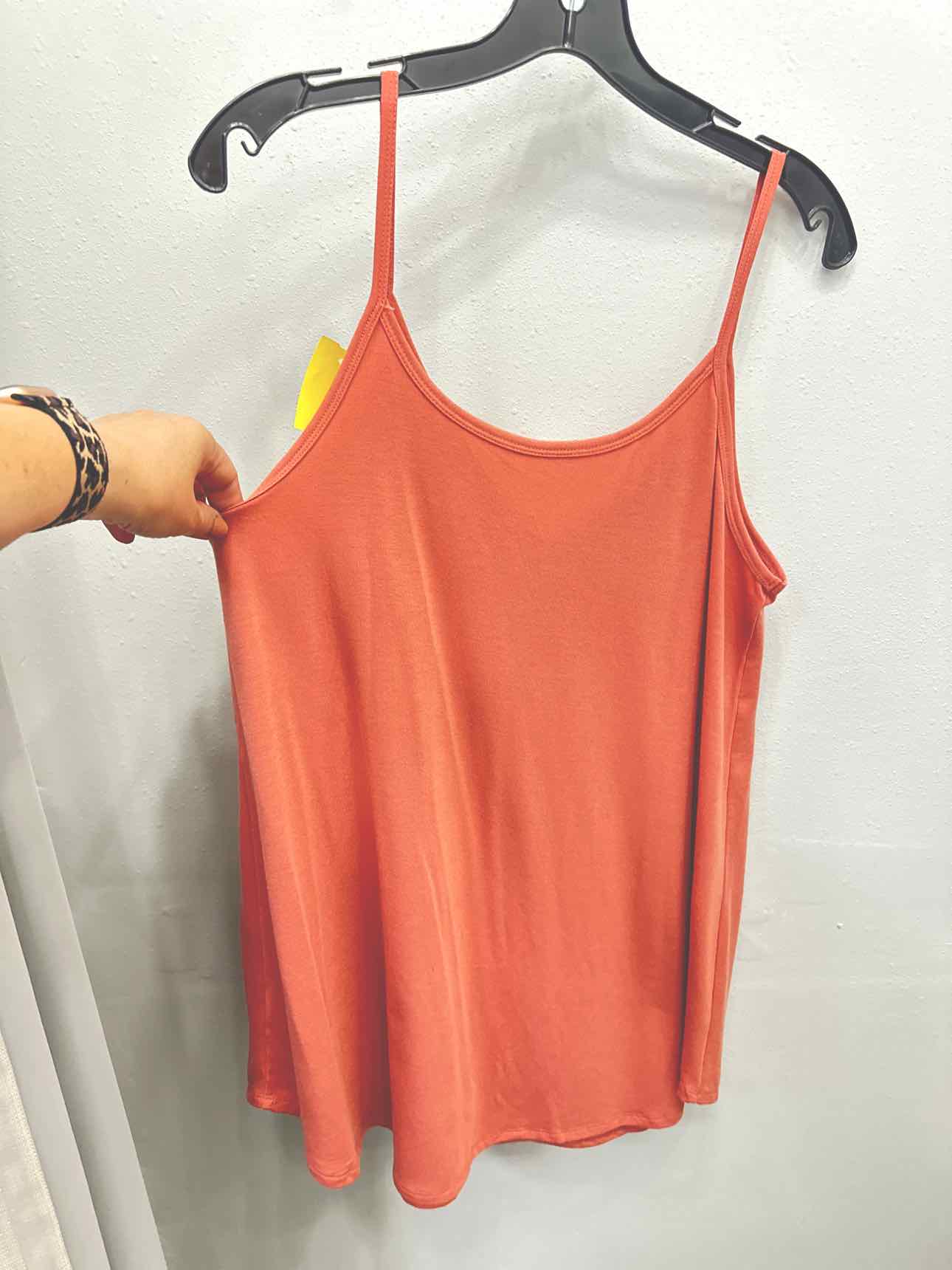Reversible Vneck Scoop Tank Top by Zenana Size XL Dusty Pink