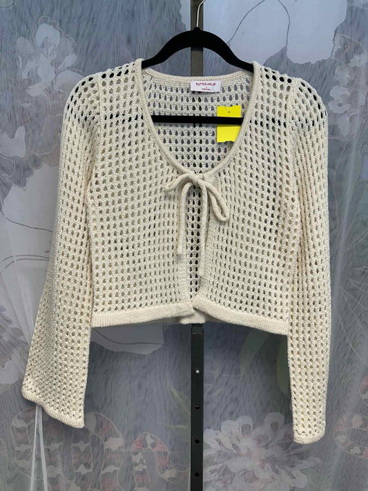 Butter Melon Size Small Cream Cardigan