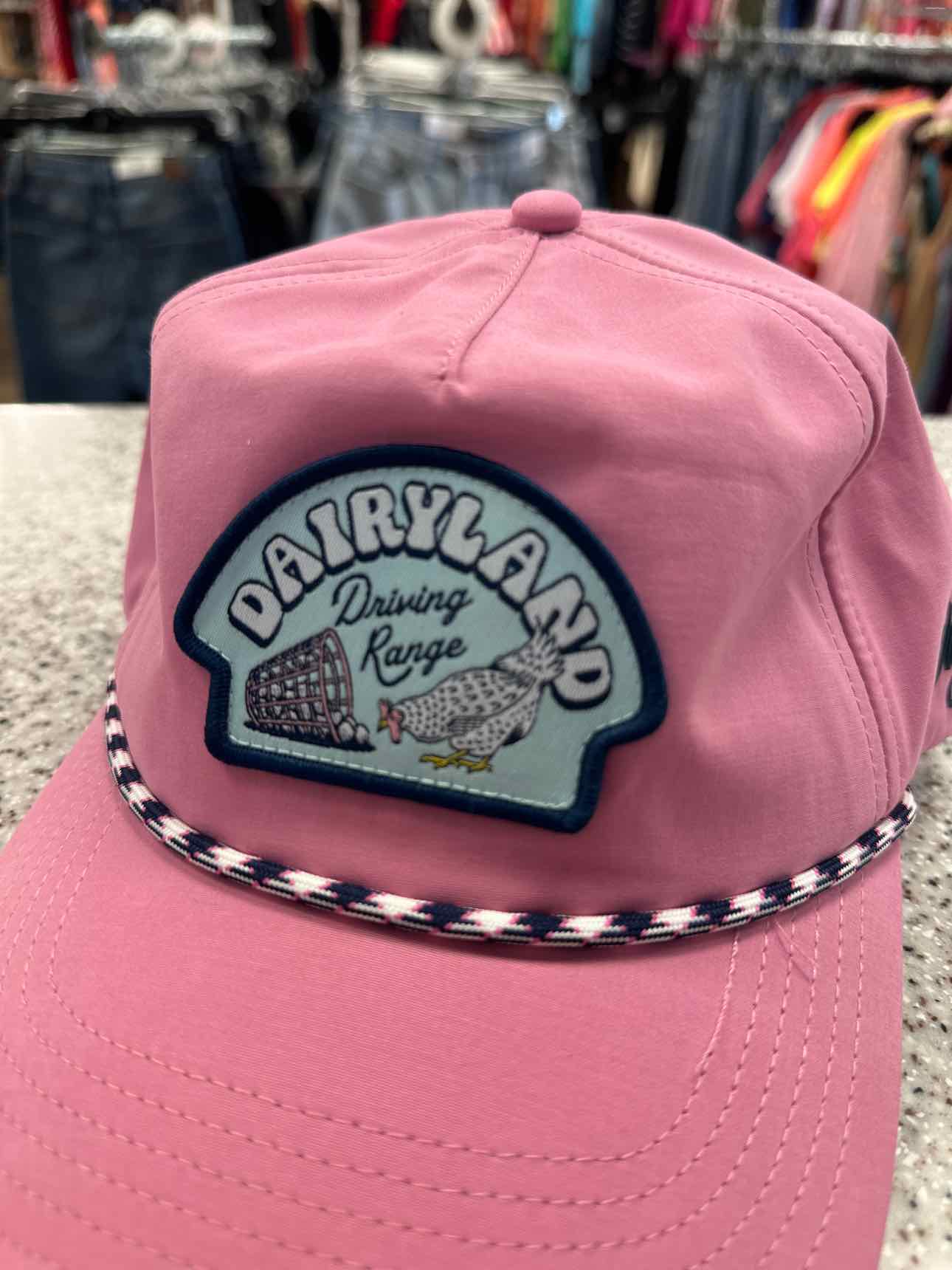'Dairyland Driving Range' One Size Pink Basenall Cap Hat