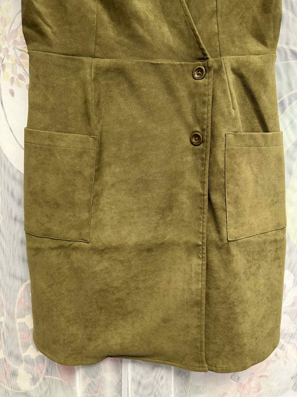 Impressions Size Small Olive Dress