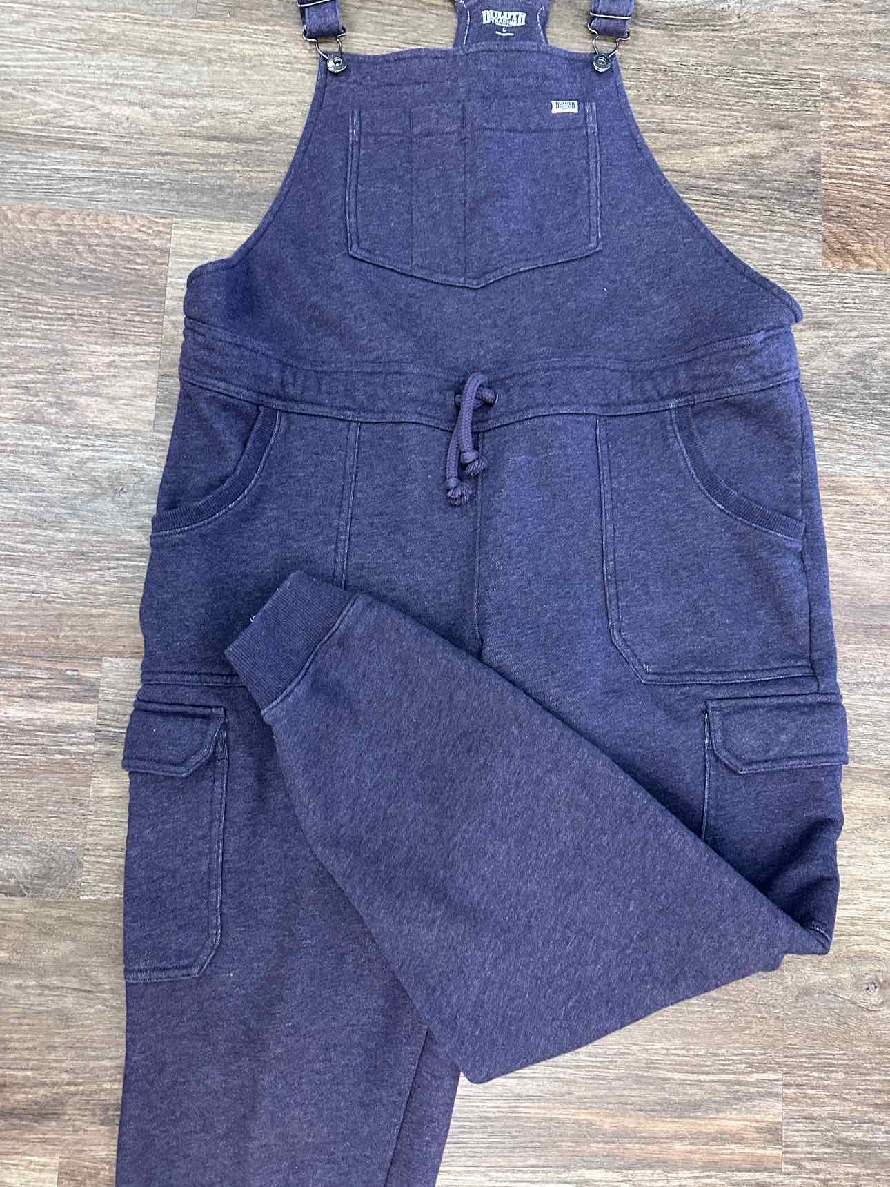 Duluth Trading Co Size Large Purple Fleece Lined Overalls