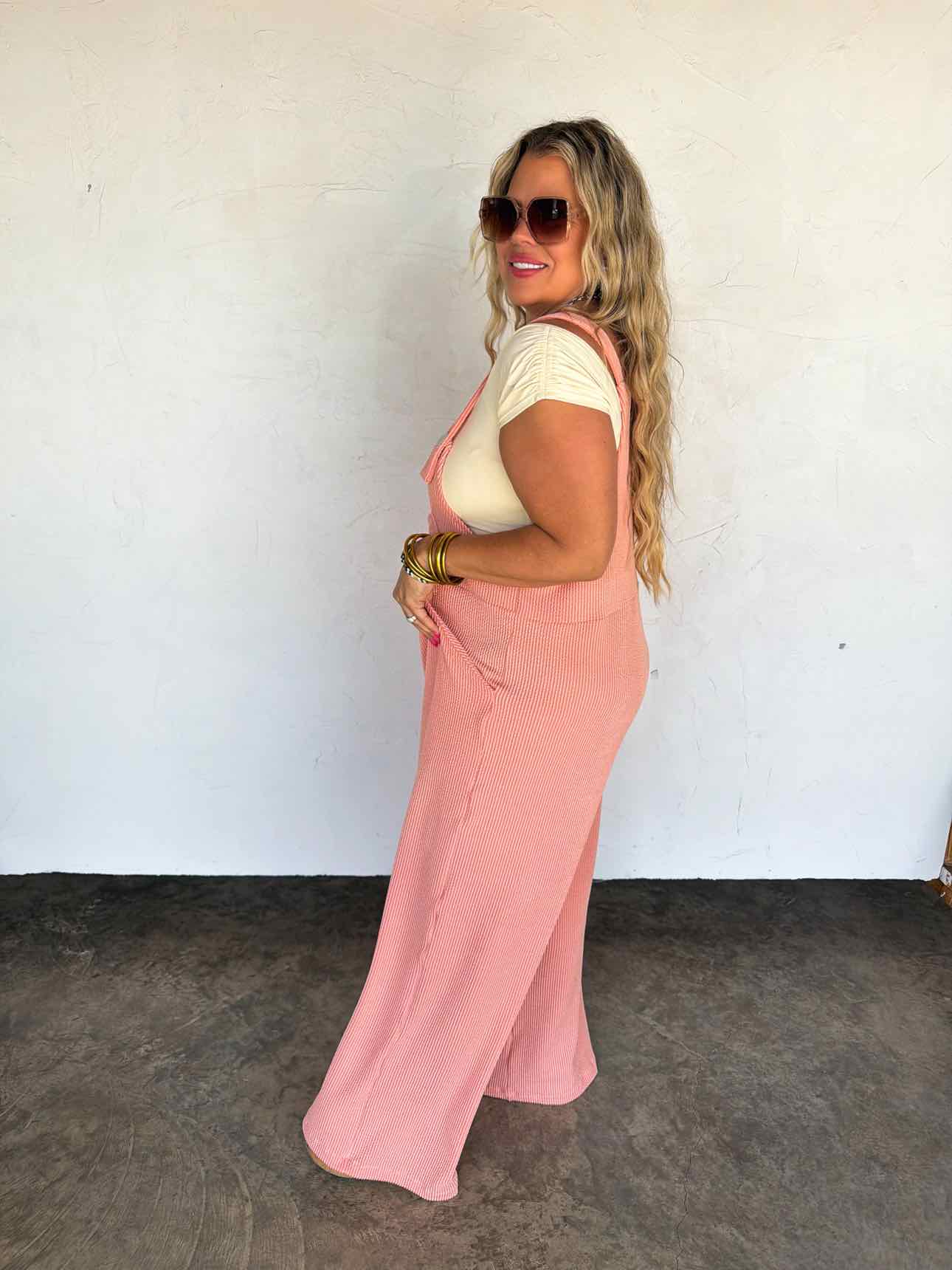 Blakeley Karli Boho Ribbed Overalls