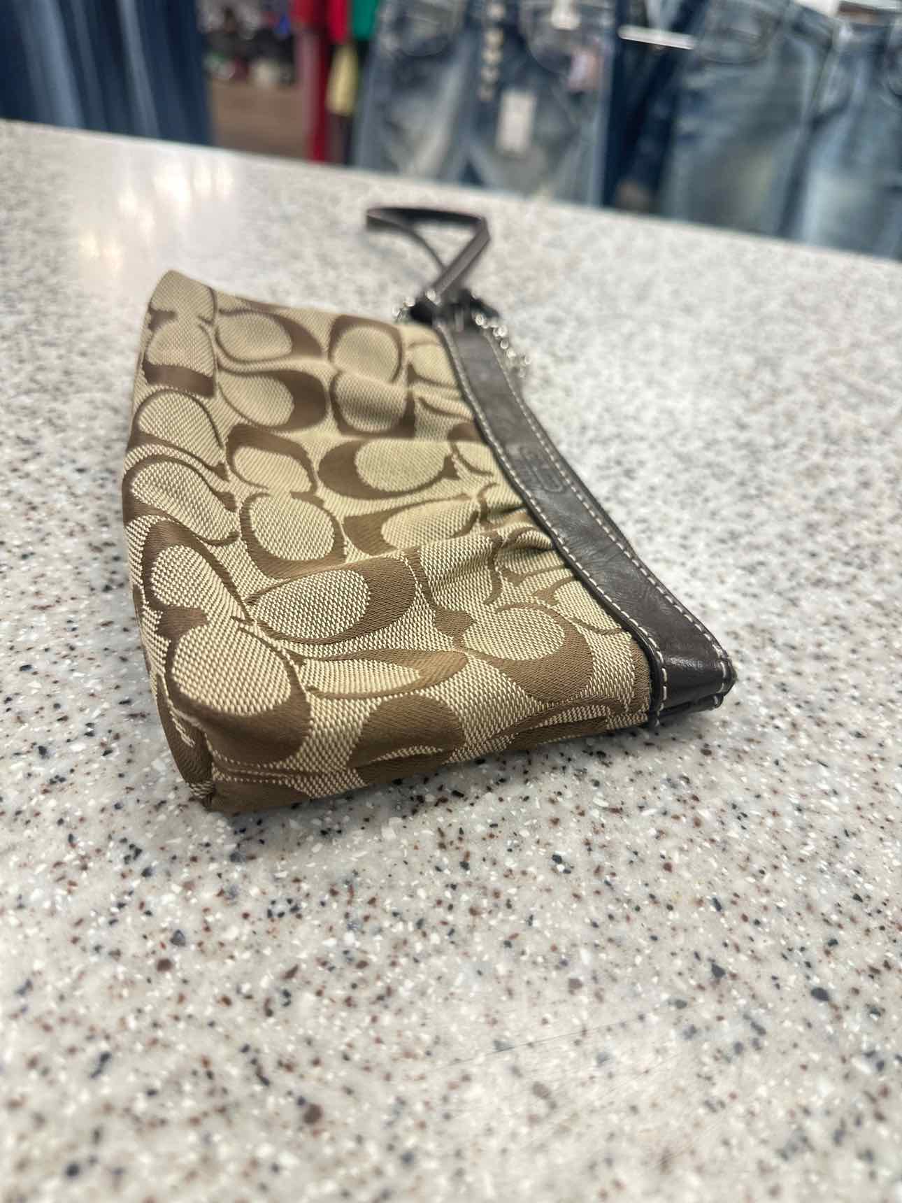 Coach Size Small Brown Wristlet