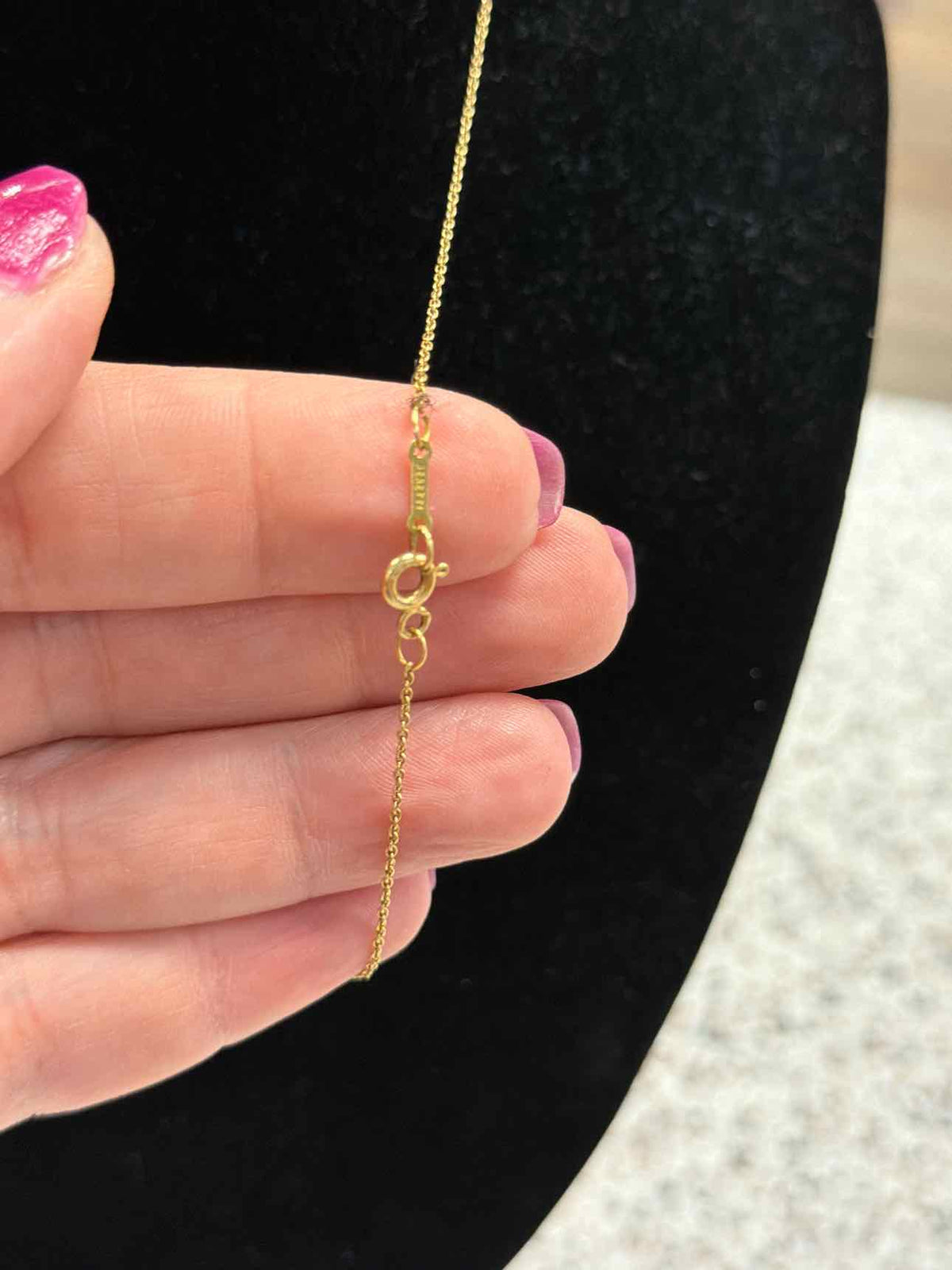 Tiffany & Co. 16" Elsa Perett 11mm Open Heart Pendant 18k Yellow Gold Necklace