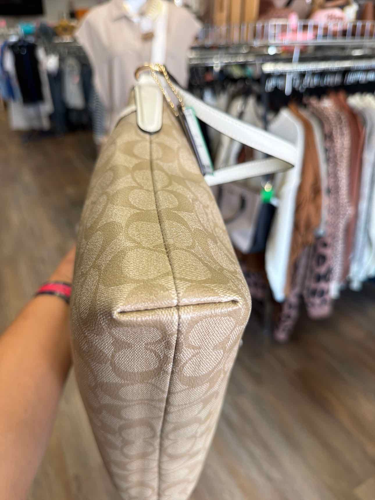 Coach Signature PVC Crossbody Tan Handbags