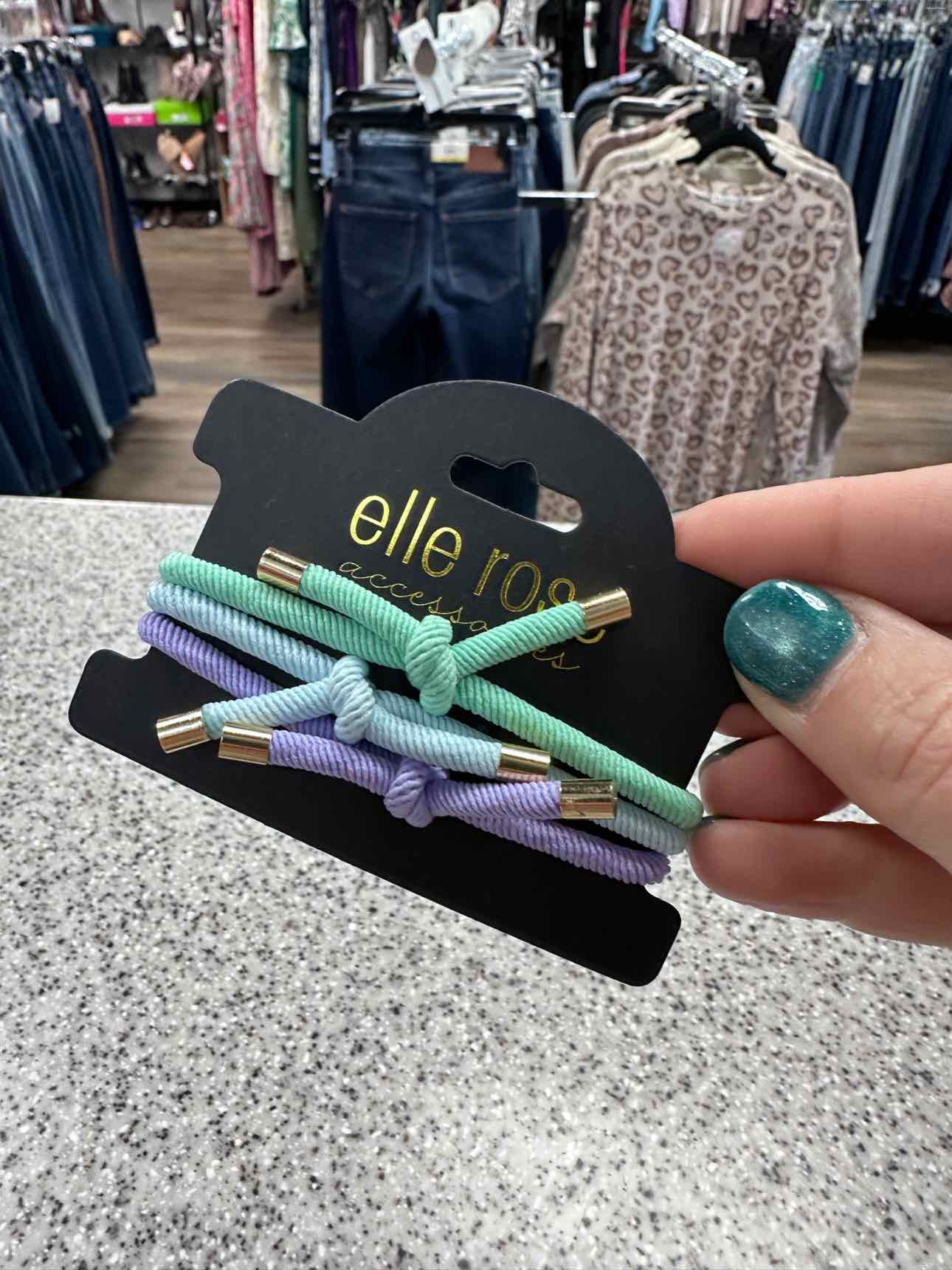 Elastic Hair Tie and Bracelet Trio