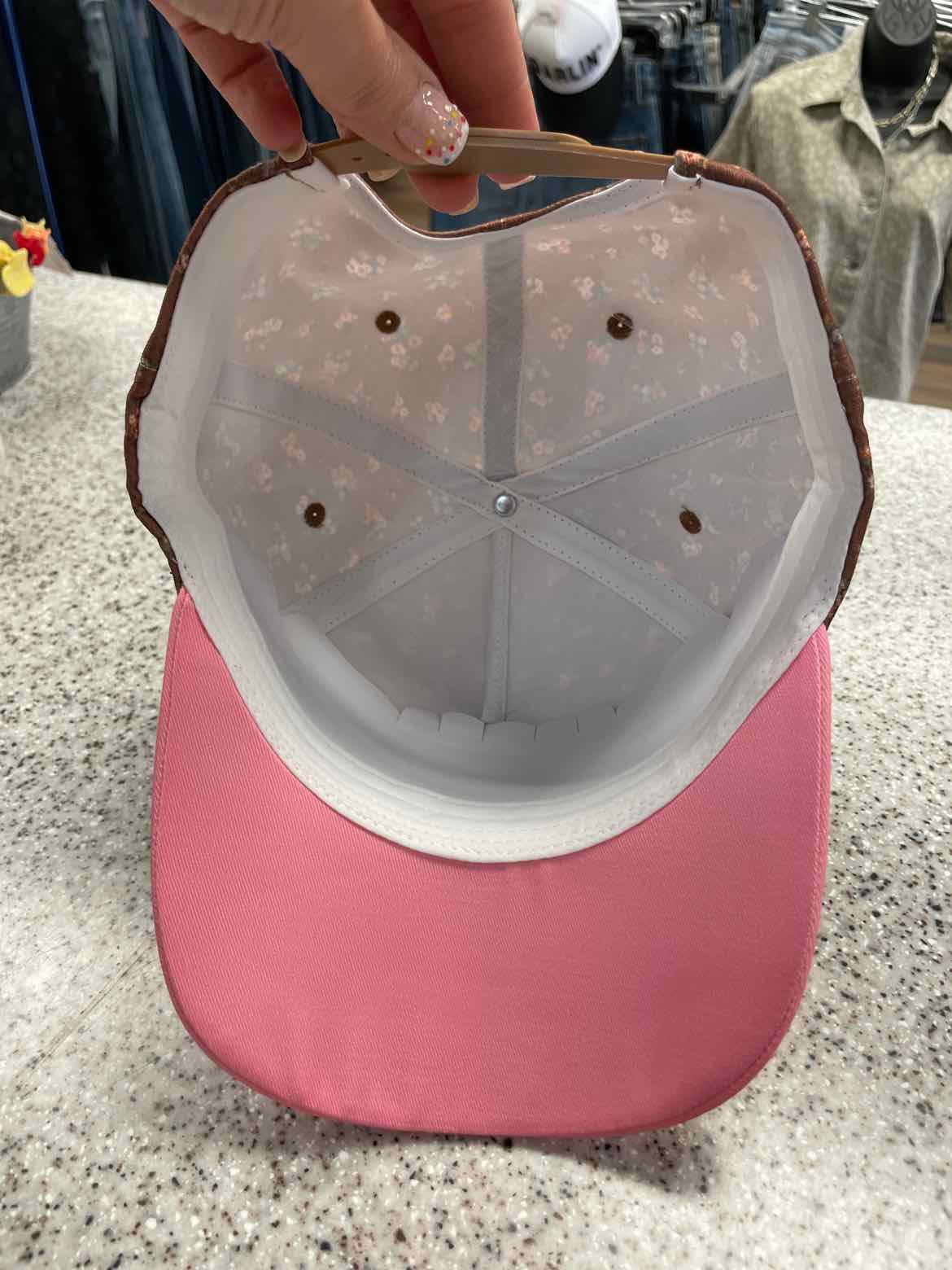 Happy Camper Embroidered Stitching Floral or Dotted Print Trucker Hat