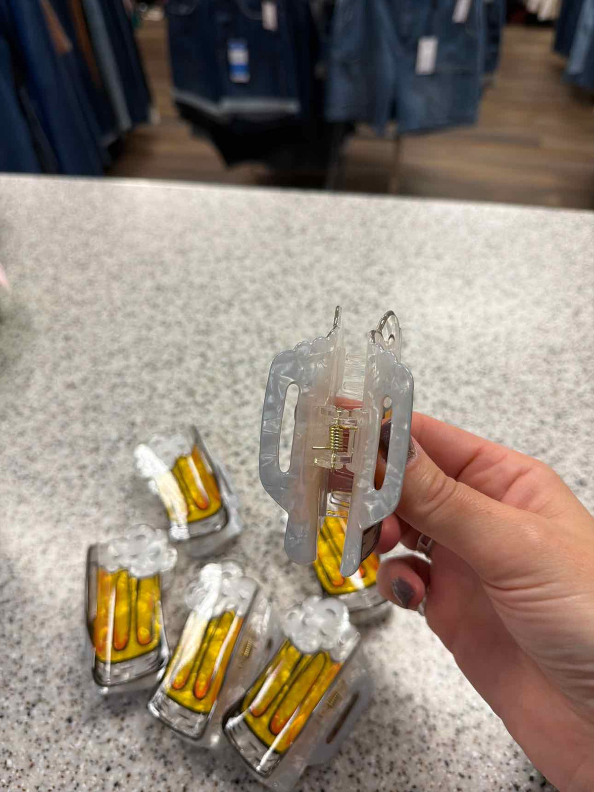 Beer Stein Hair Claw Clip