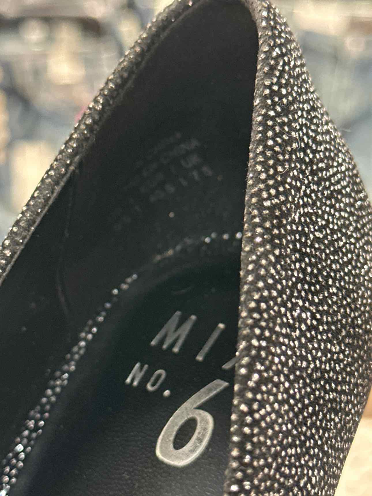 Mix No 6 Sarti Black Glitter Platform Pump Size 9.5  Shoes