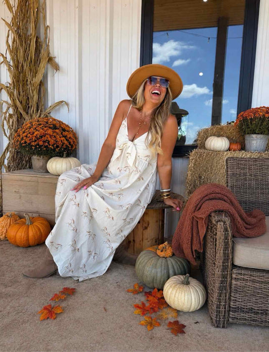 Country Western Charm Maxi Dress
