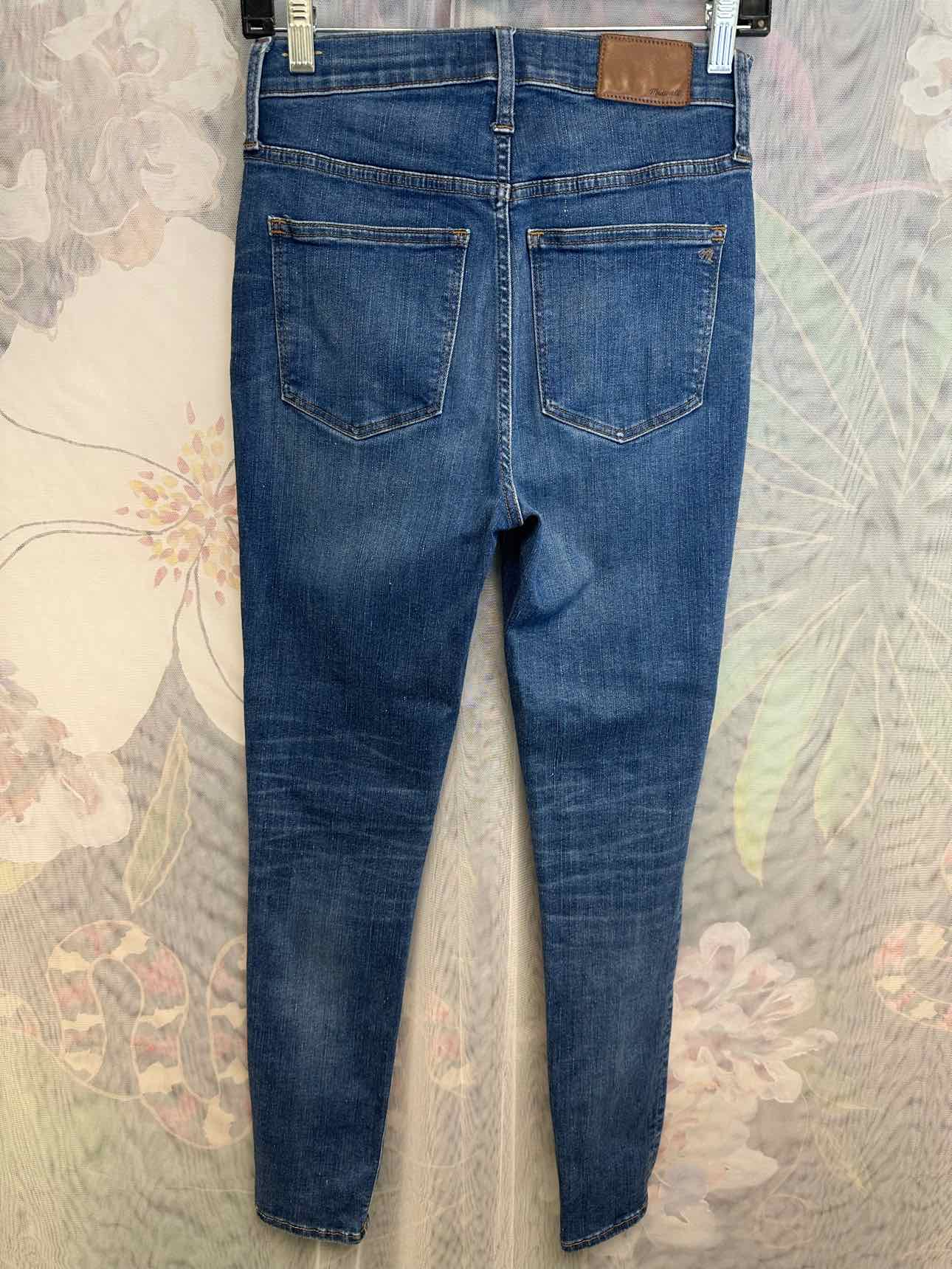 Madewell 11" High Rise Skinny Button Fly Size 27 Denim Jeans