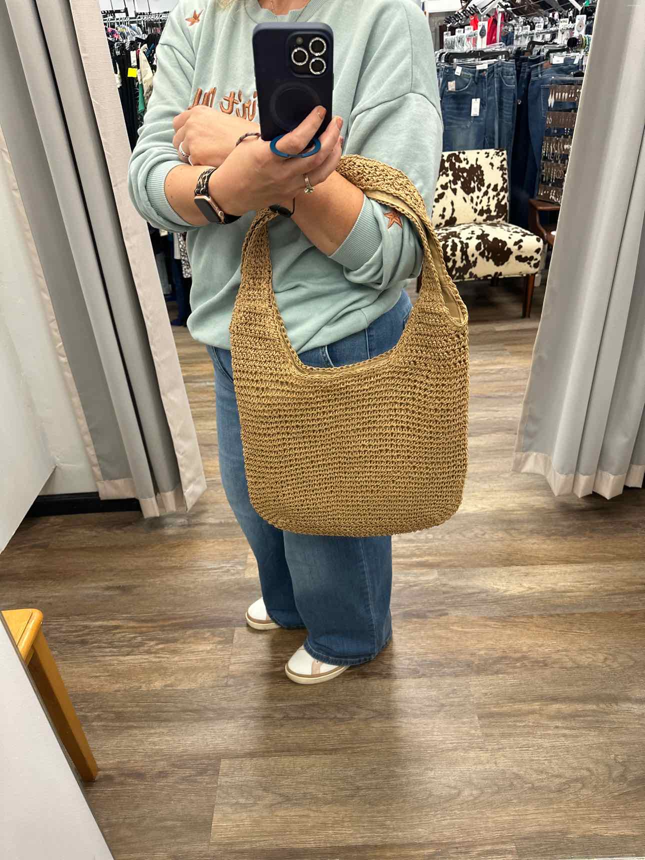 Woven Raffia Tote Bag Handbags