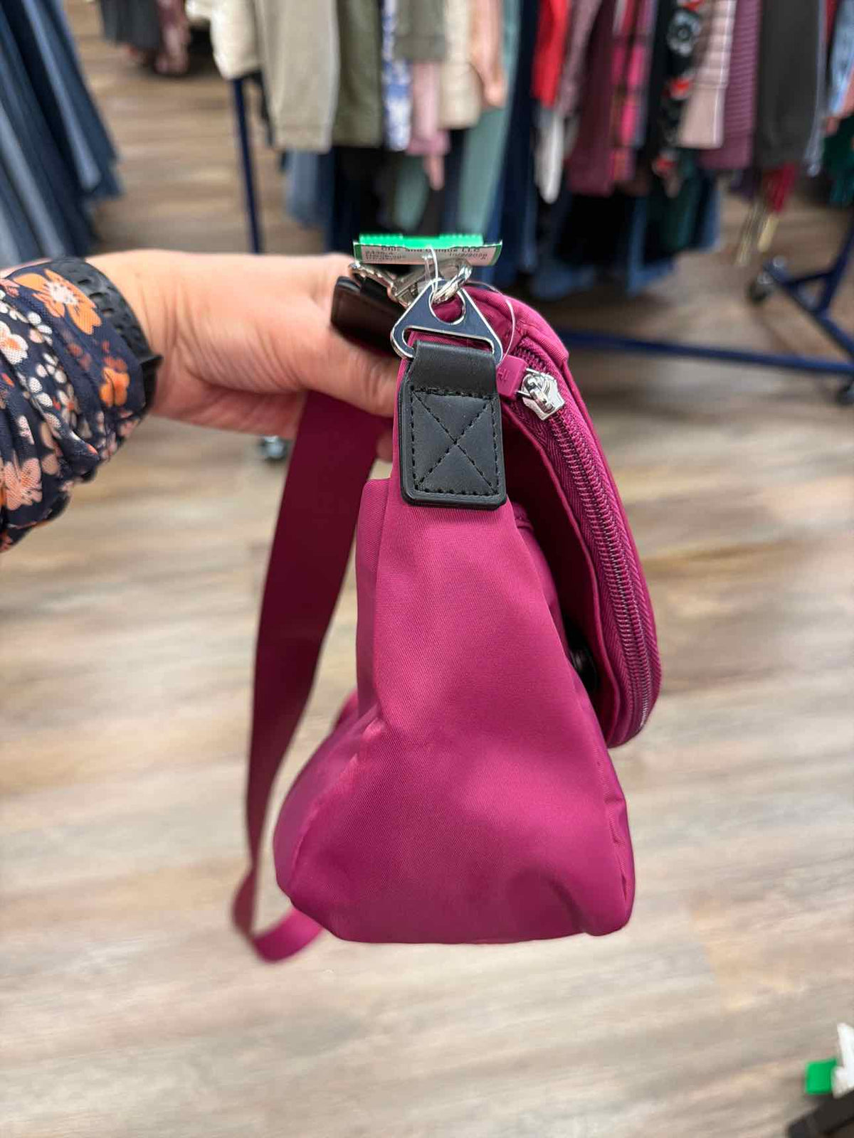 IHKWIP The Sidekick Foldover Medium Pink Crossbody Bag