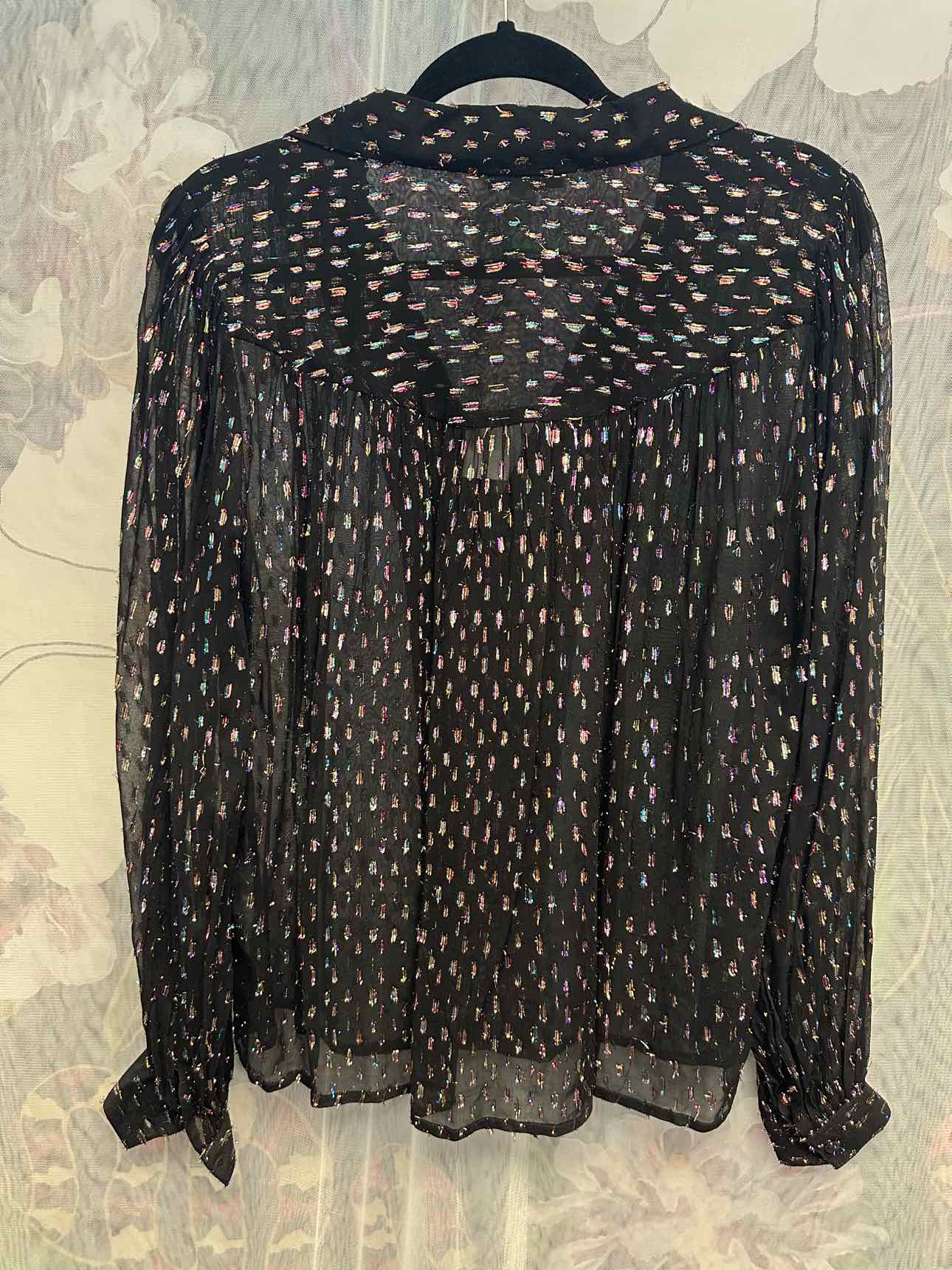 Topshop Size 8 Black Top