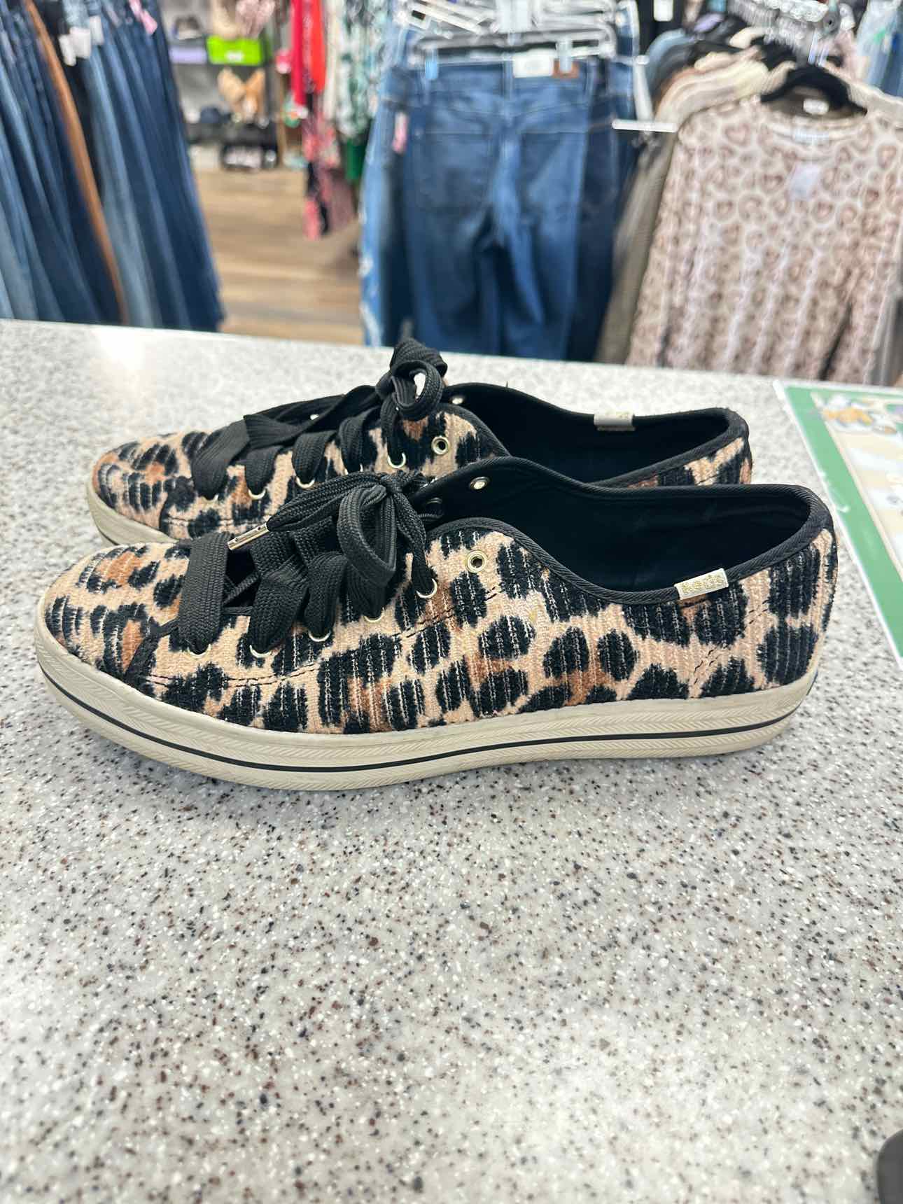 Keds for Kate Spade Size 10 Leopard Brown/Black Shoes