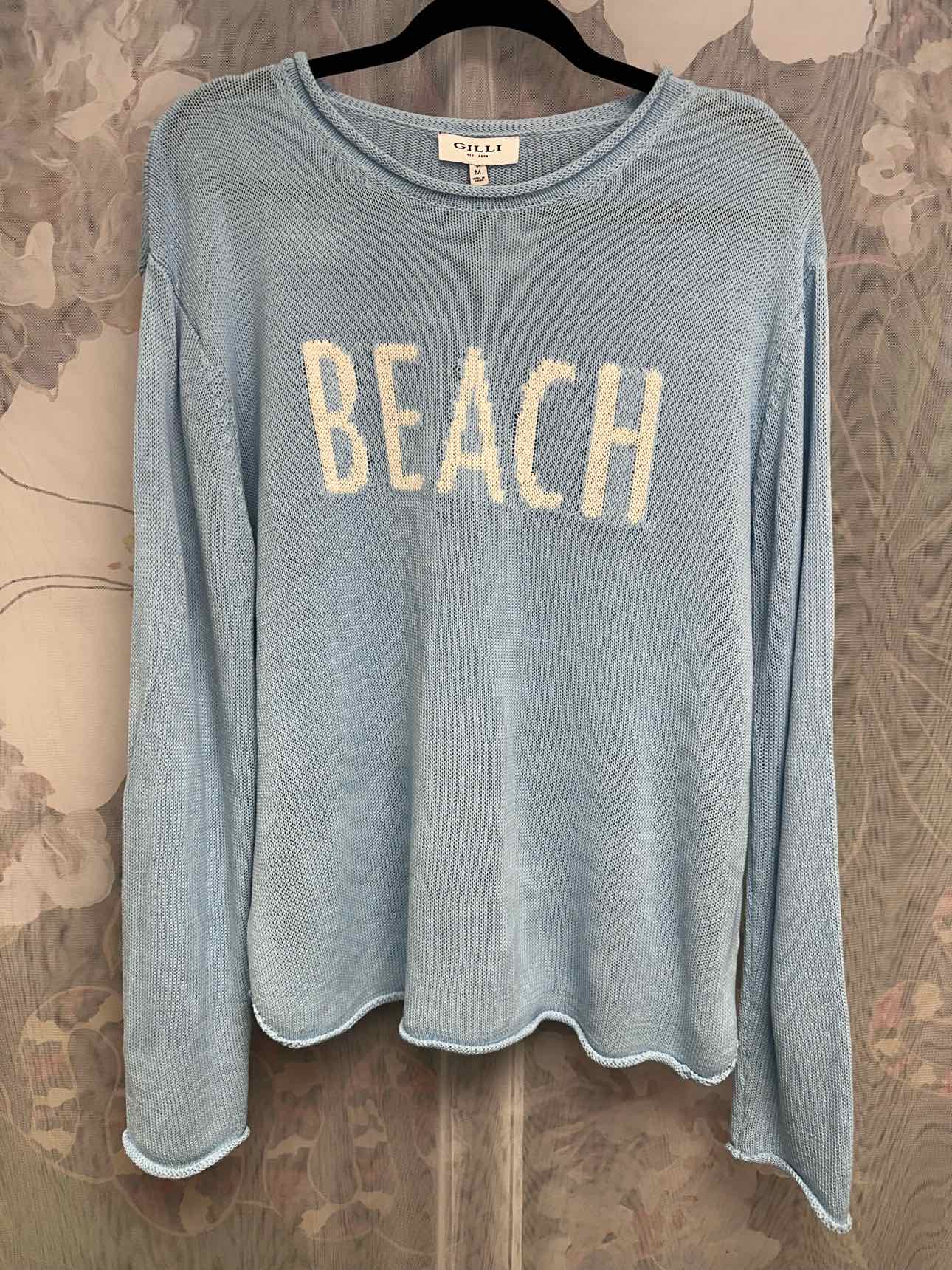 Gilli Size Medium Blue/White Top