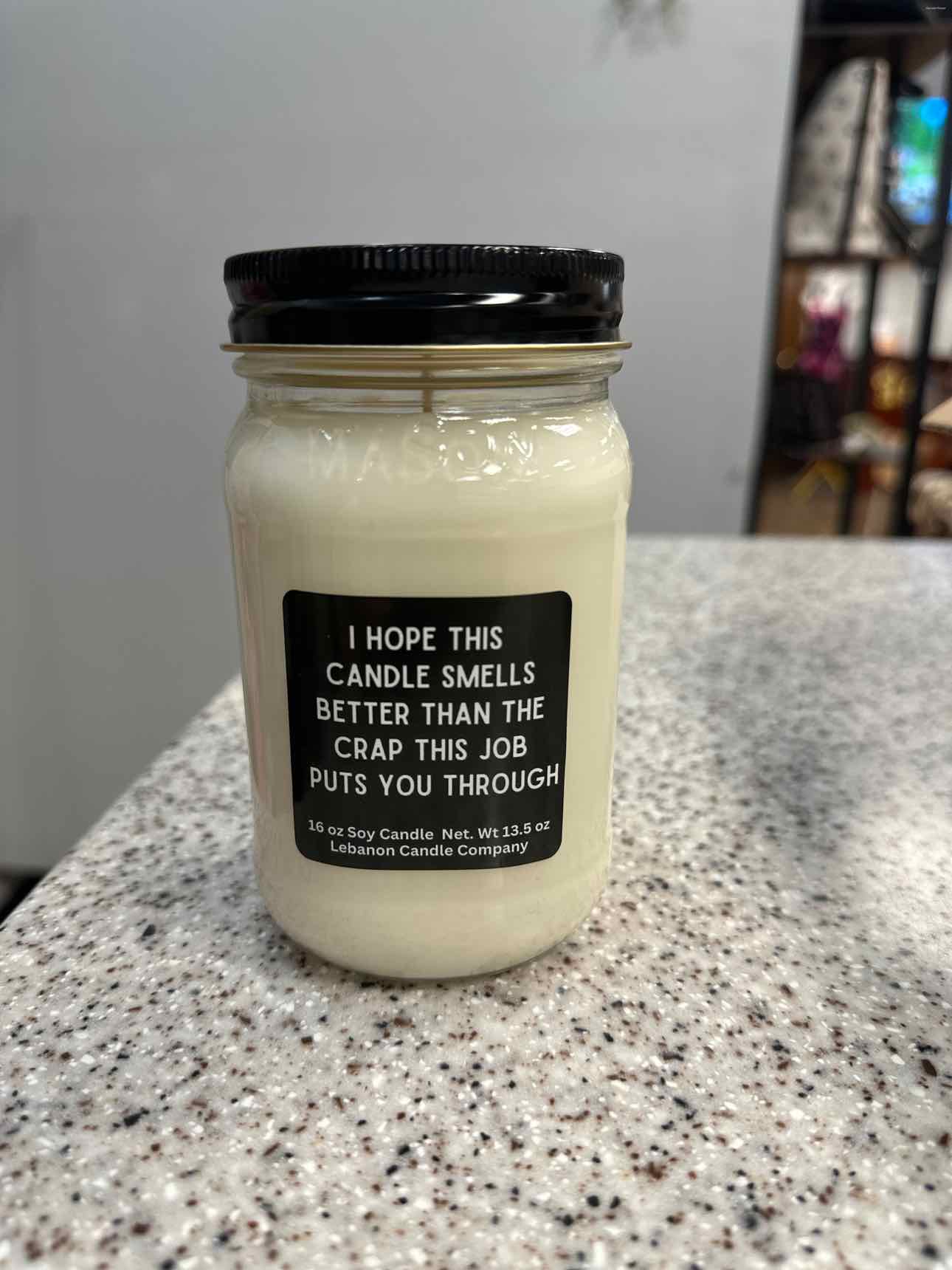 Lebanon Candle Co Size 13.5 oz 100% Soy Mason Jar Candle