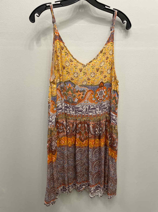 Cupshe Size Medium Orange/Blue Dress