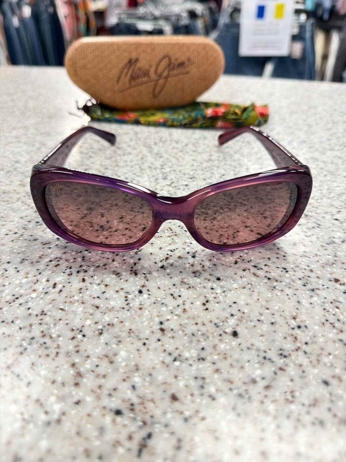 Maui Jim Woman's Purple Lilikoi MJ258 28A L140 Sunglasses with Case