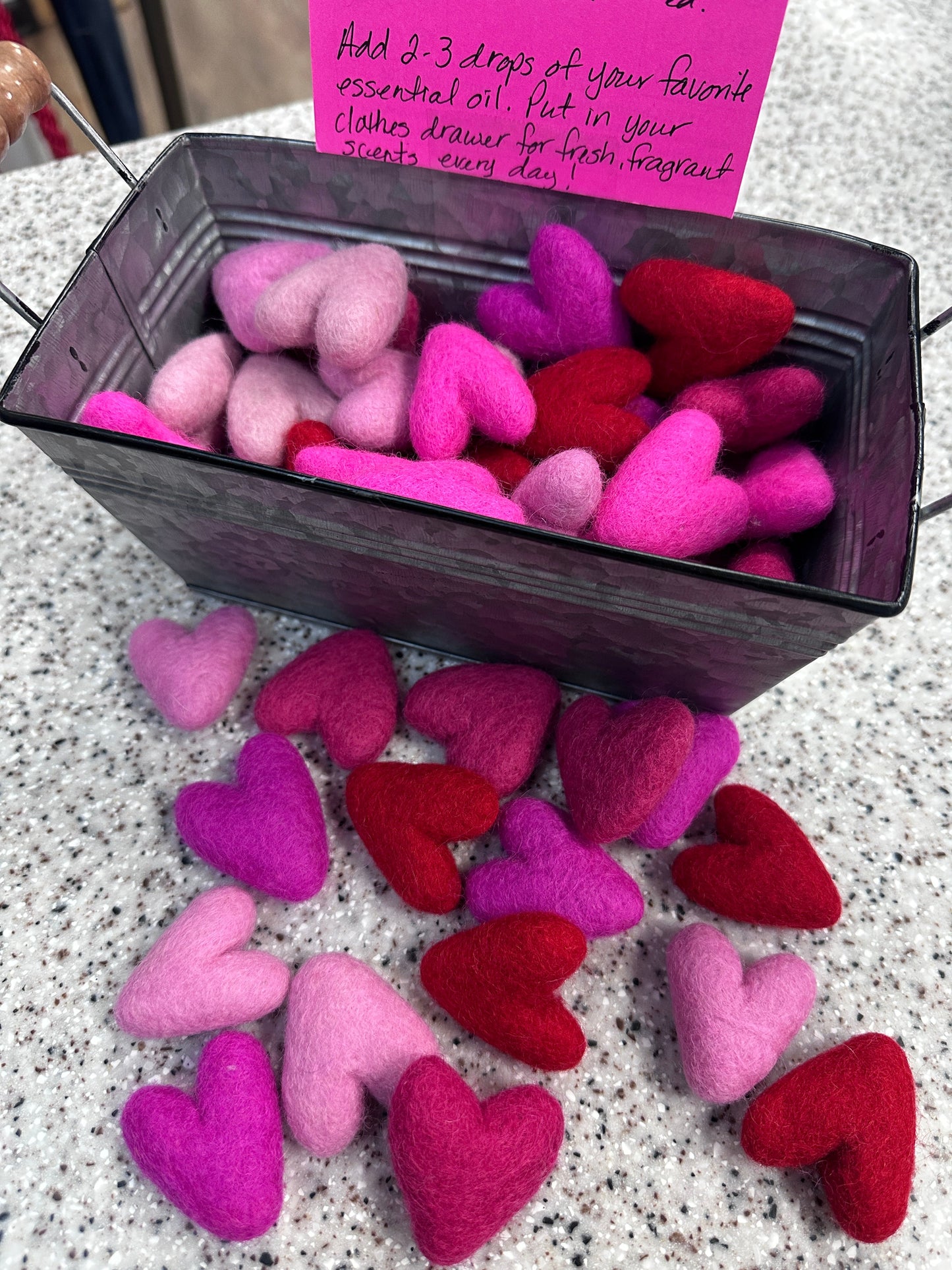 Wool XS Heart Shaped Drawer Freshener