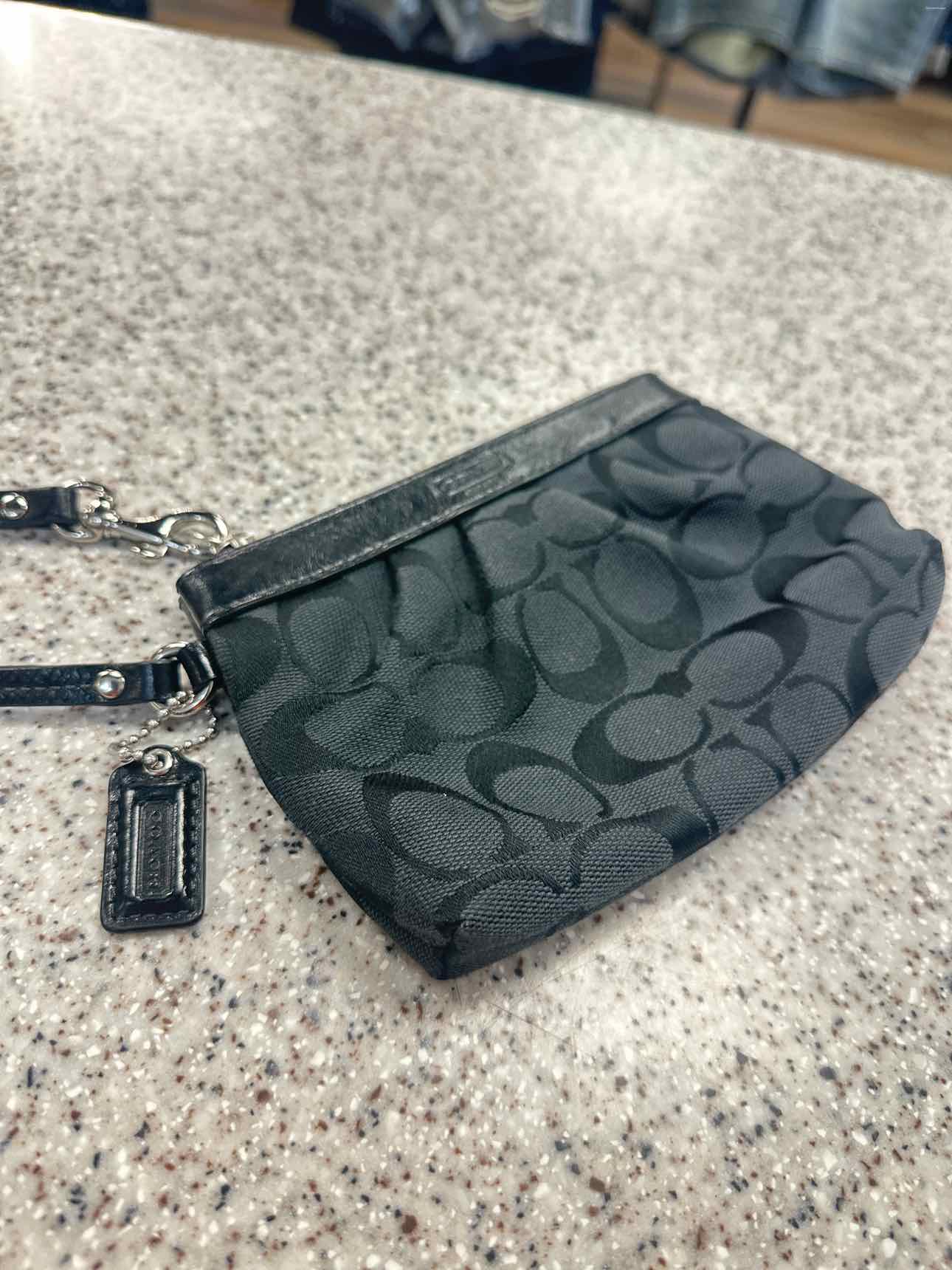 Coach Size Small Black Wristlet
