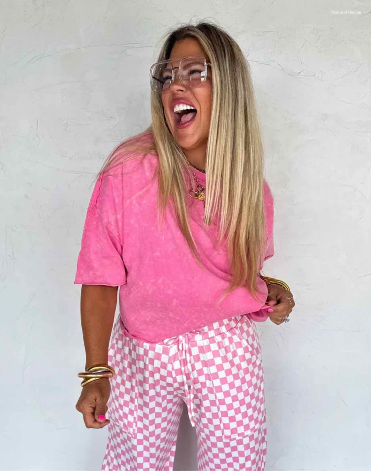 Regan Boyfriend Raw Hem Boxy Tee Tshirt