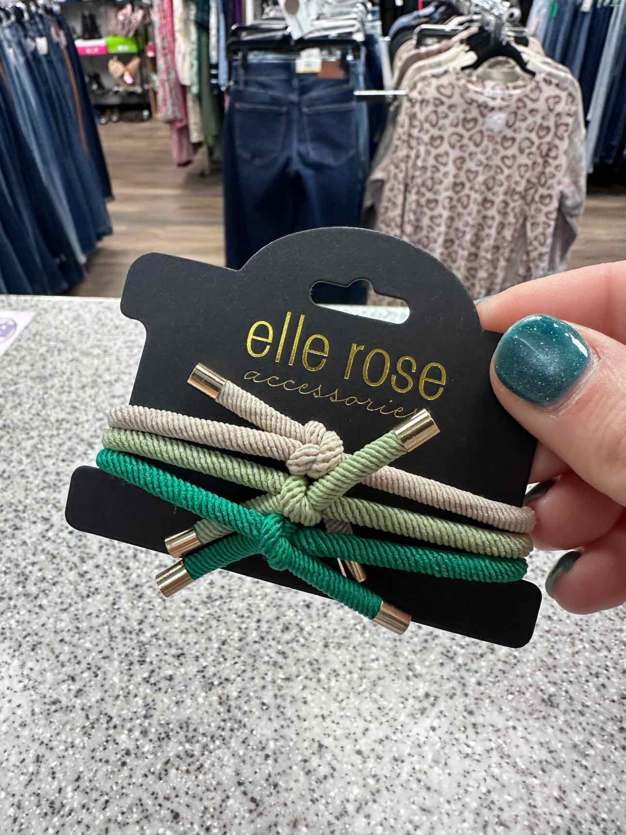 Elastic Hair Tie and Bracelet Trio