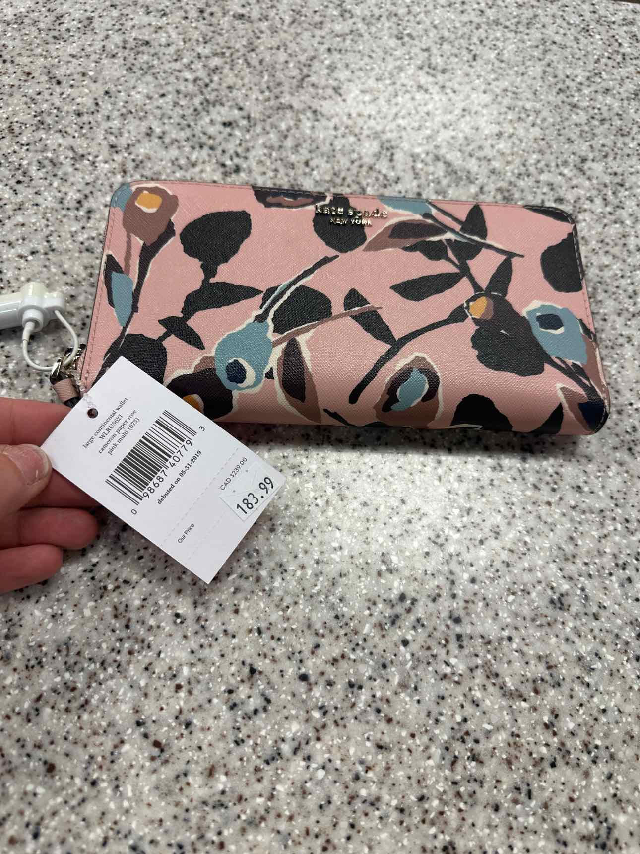 Kate Spade Size Large Pink/Aqua Wallet