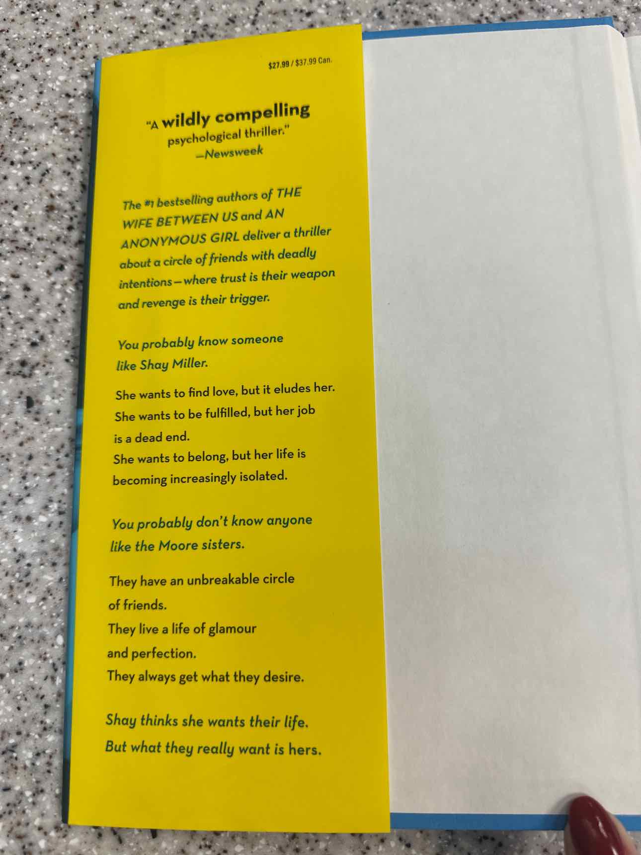 You Are Not Alone by Greer Hendricks & Sarah Pekkanen Hardcover Book