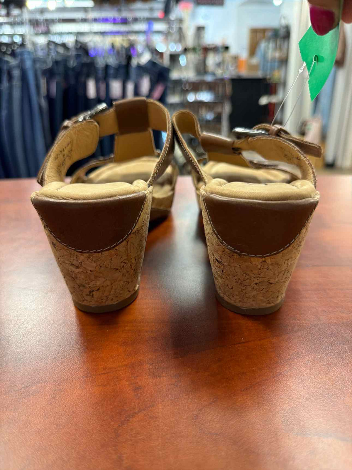Gabor Comfort Slip-On Wedge Sandals Size 5