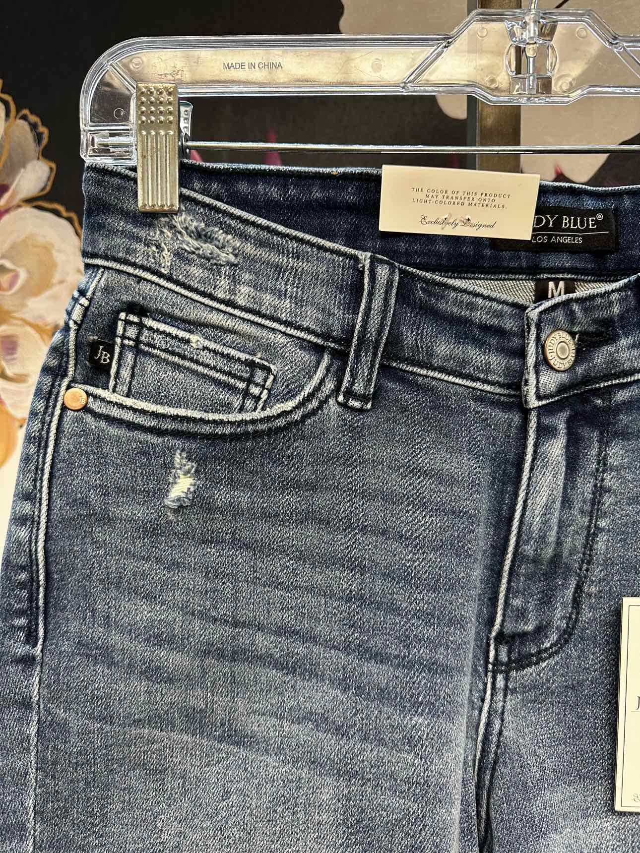 Judy Blue High Waist V-Front with Shield Pockets Frayed Hem Shorts