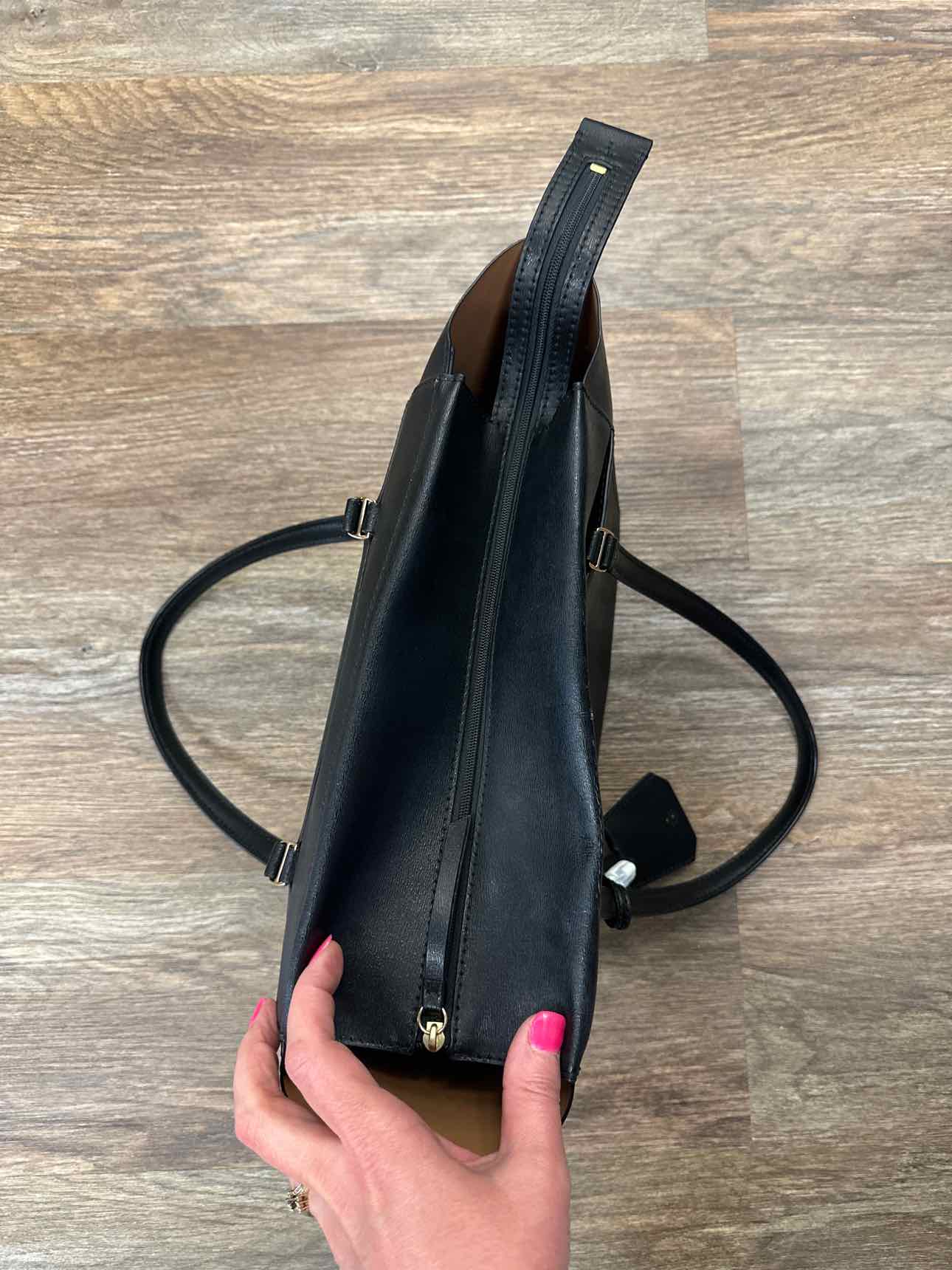 Tory Burch Black Leather Shoulder Handbag