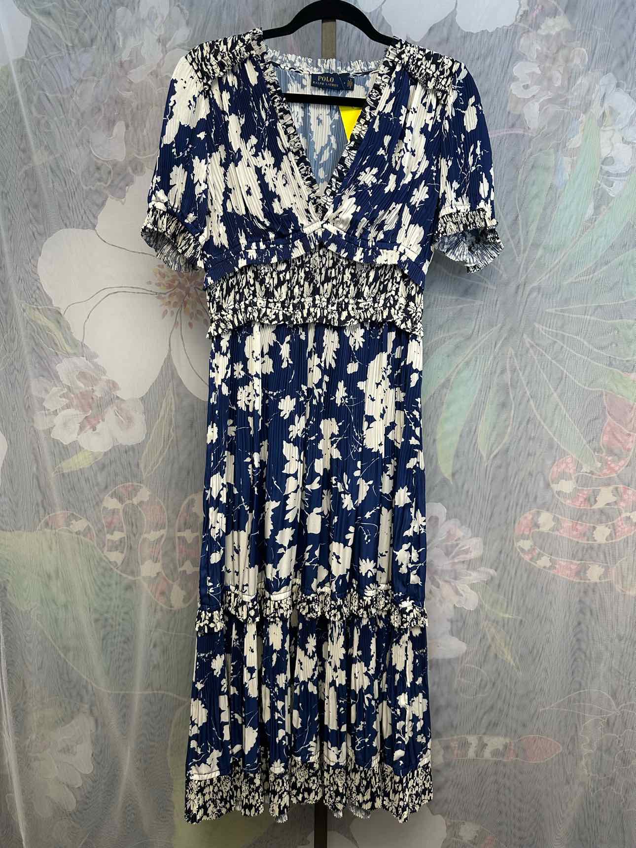 Polo Ralph Lauren Size 6 Navy/White Dress