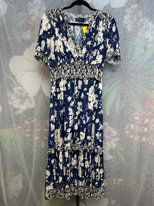 Polo Ralph Lauren Size 6 Navy/White Dress