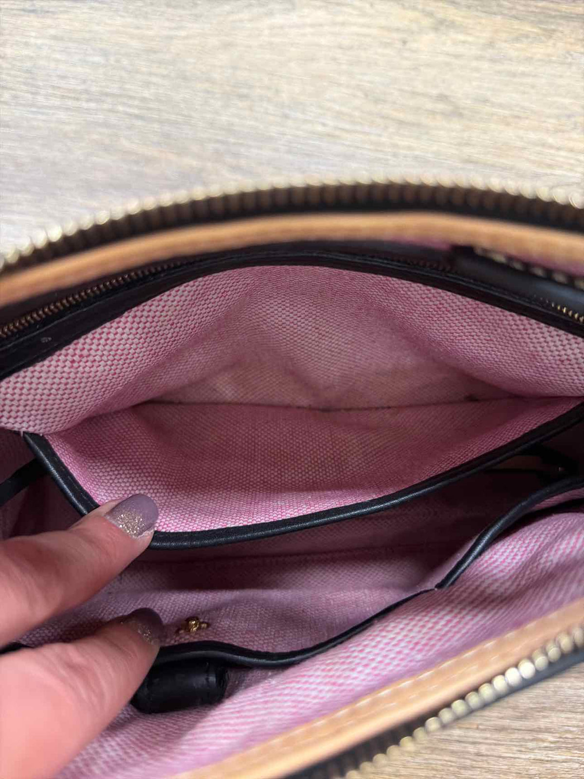 Dooney & Bourke Black Pebbled Leather Shoulder Bag
