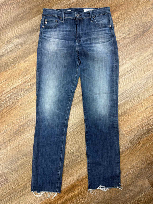 AG Size 30 Ag-Ed The Mari High Rise Straight Leg Denim Jeans