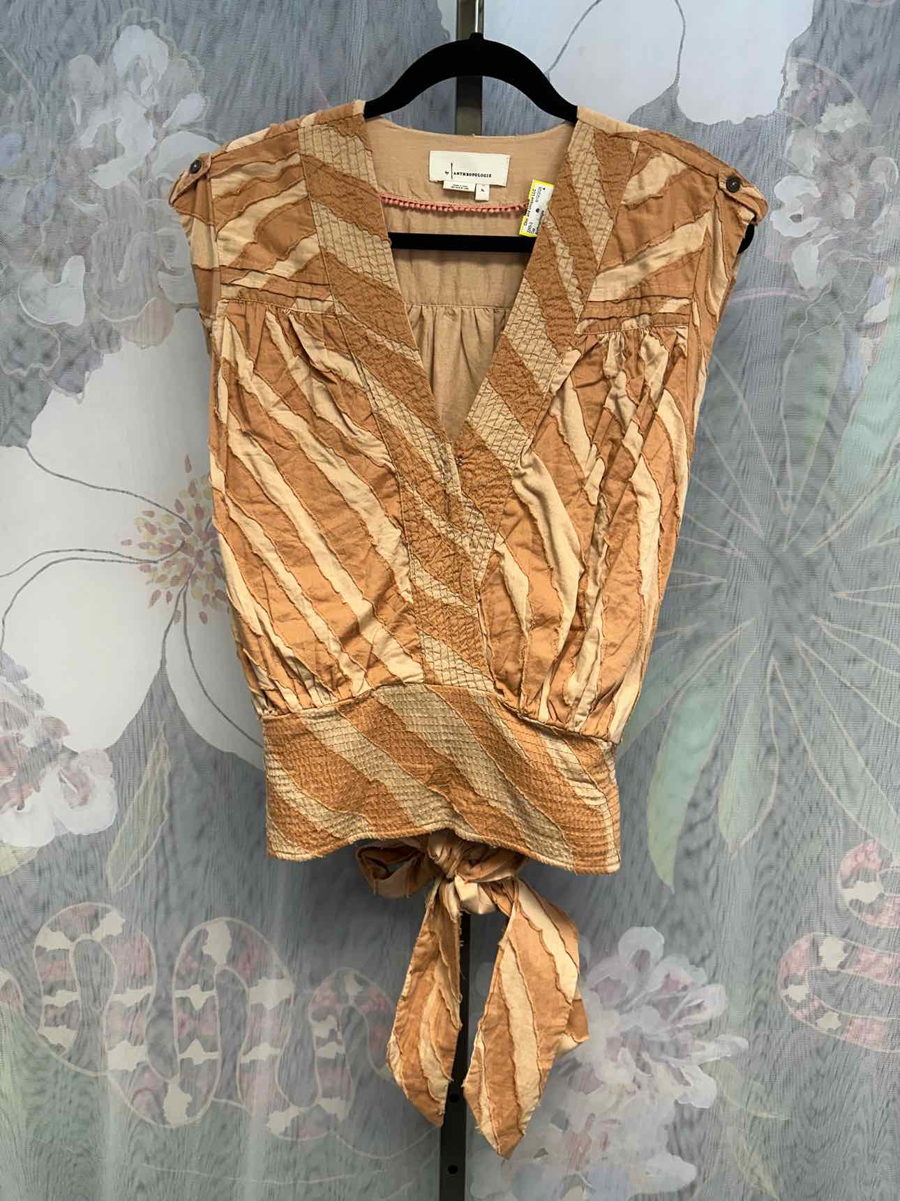 Anthropologie Size XL Brown Top