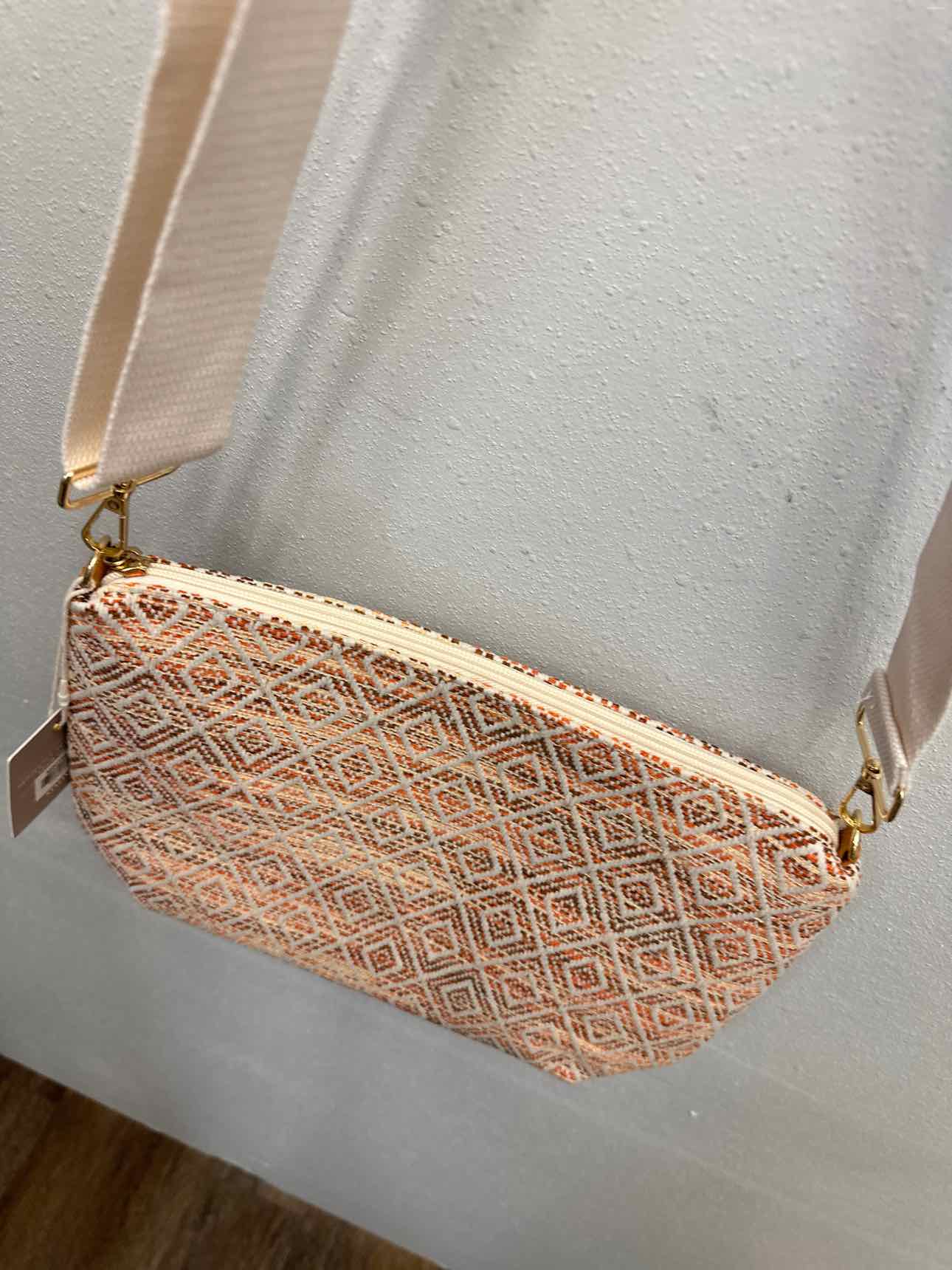 Knit Diamond Western Cross Body Bag With Tassel Zipper Handbags